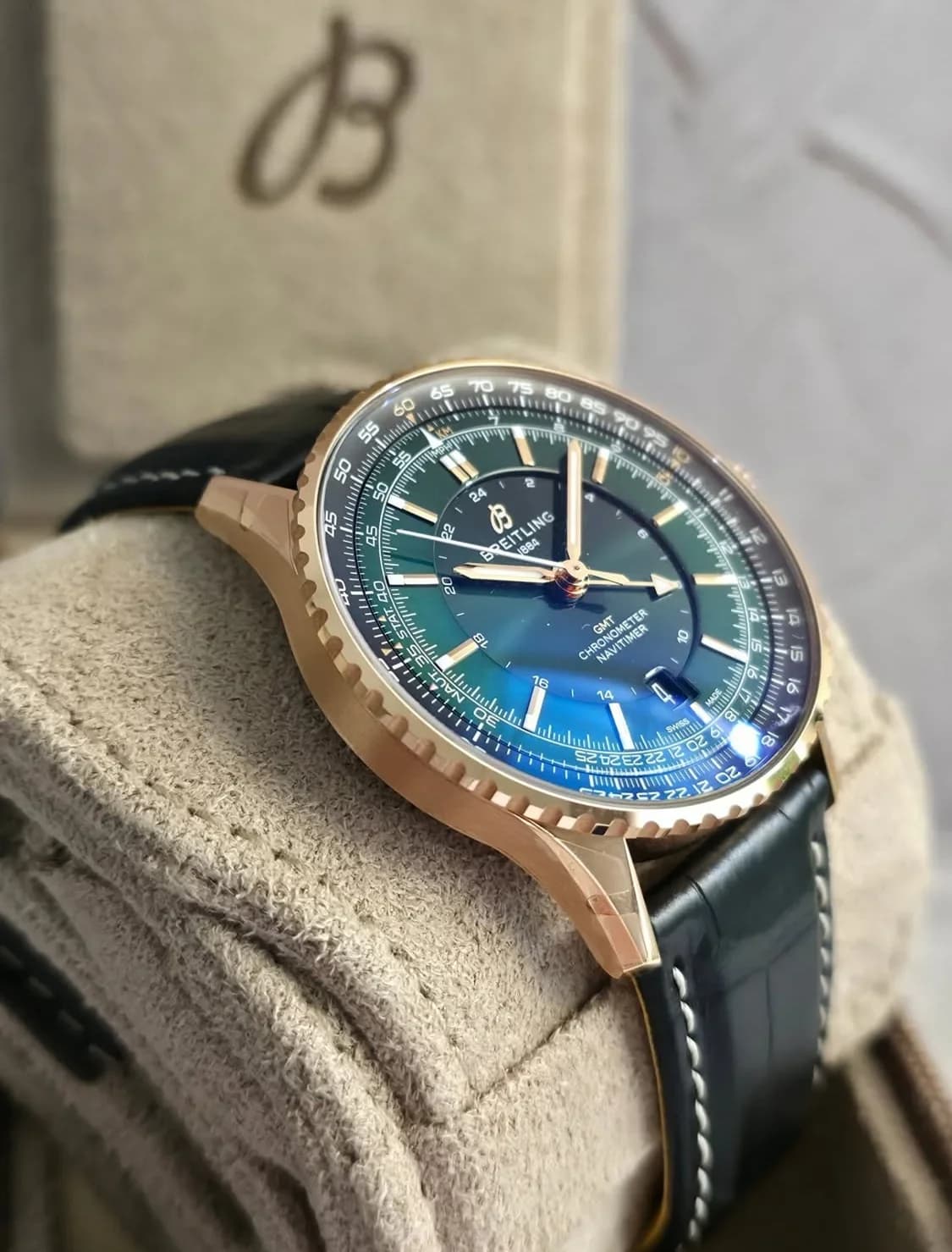 Thumb Navitimer Automatic GMT 41 Green