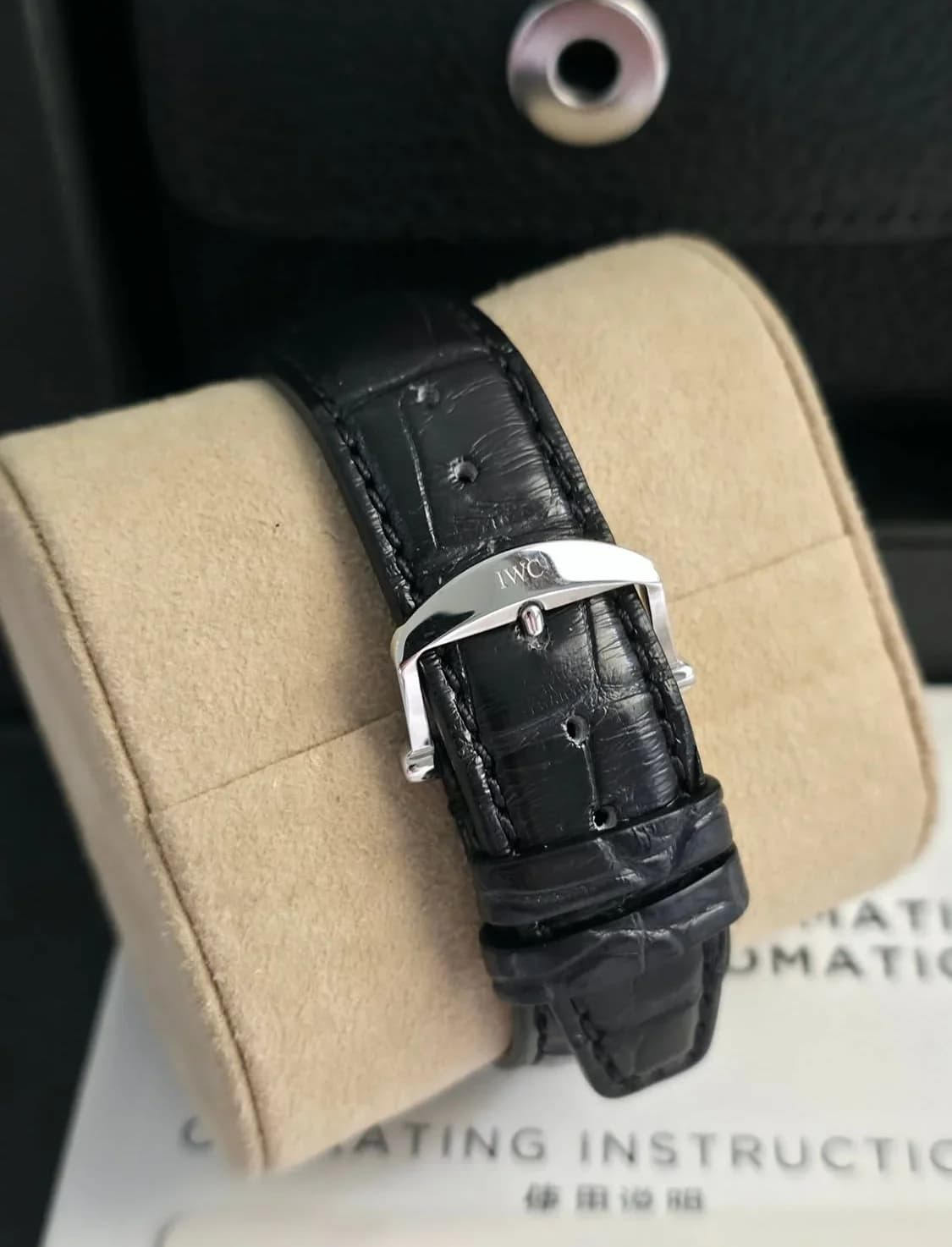 Thumb Portofino Automatic Stainless Steel / Blue / Alligator