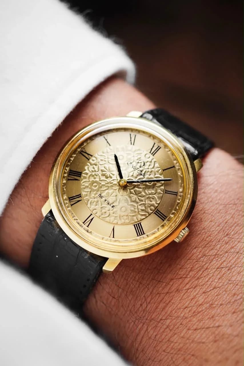 Thumb Omega De ville Floral Dial