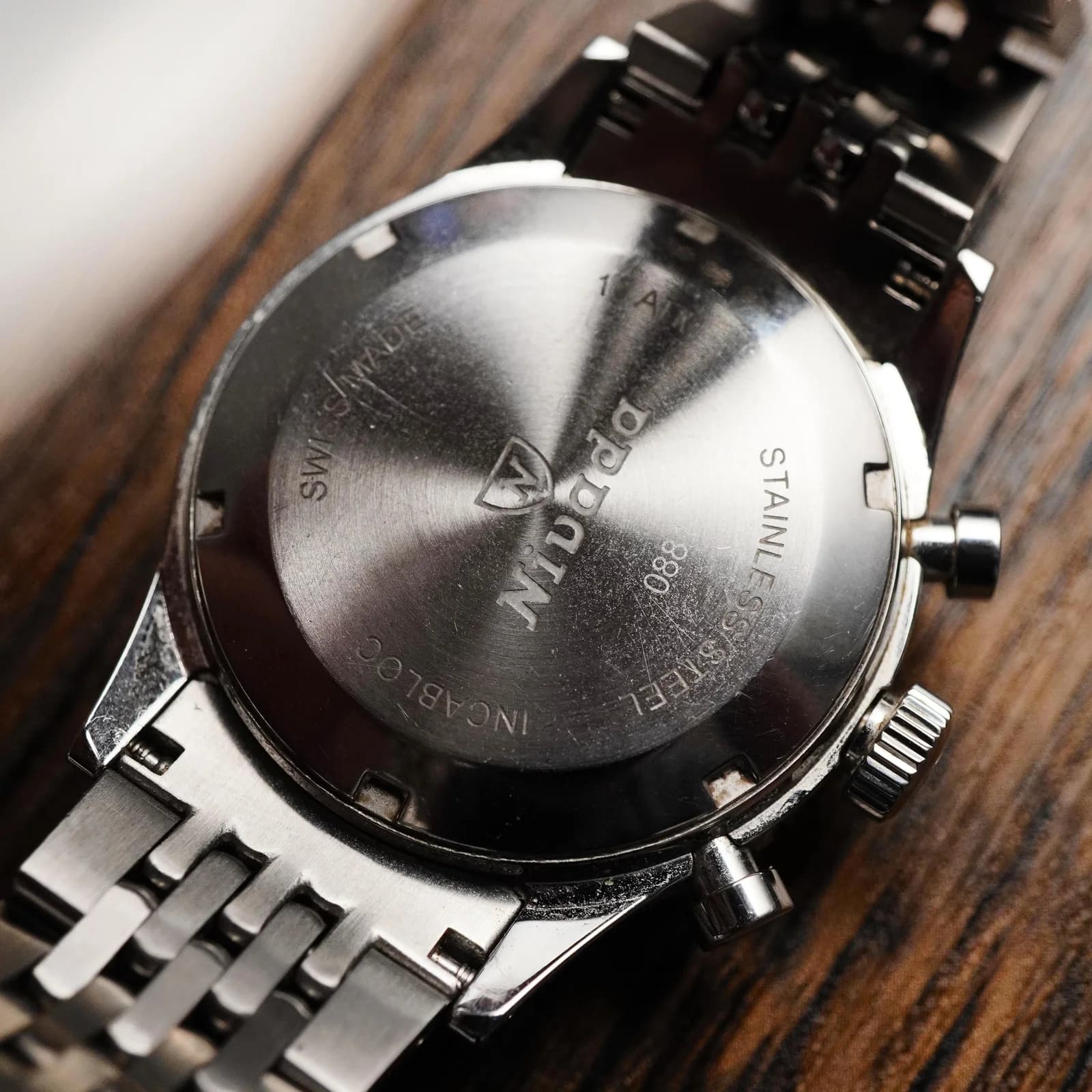 Thumb Chronomaster Aviator Sea Diver Manual Stainless Steel / Black / Bracelet