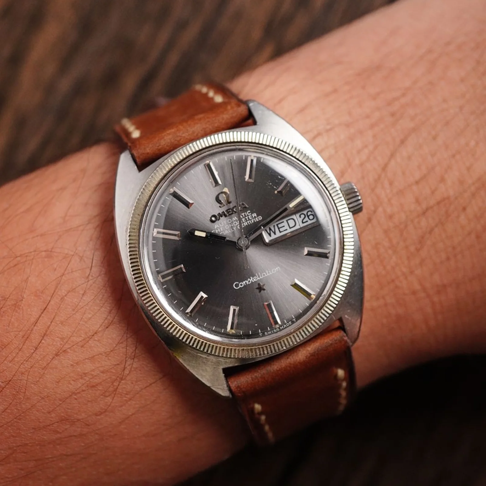 Thumb Omega Constellation Grey Dial
