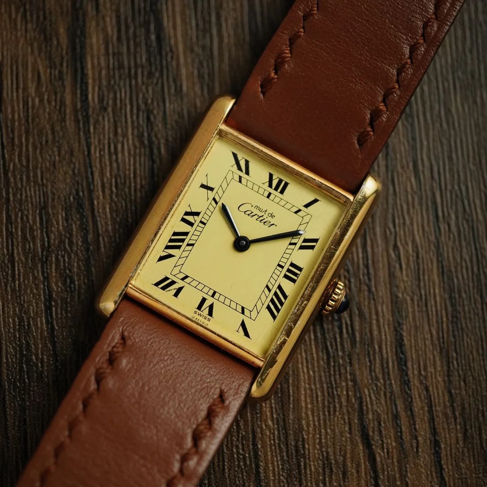 Thumb Cartier Tank Vermeil 