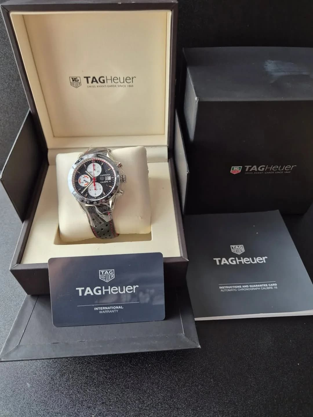 Thumb Carrera Calibre 16 41 Stainless Steel / Black Retro / Indy 500