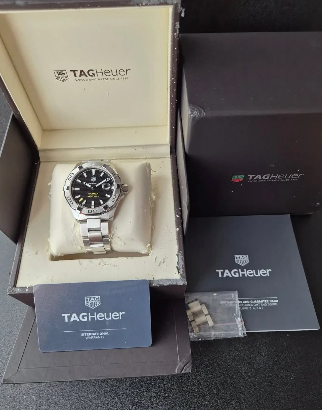 Thumb Aquaracer 300M Calibre 5 41 Stainless Steel / Black / Steel
