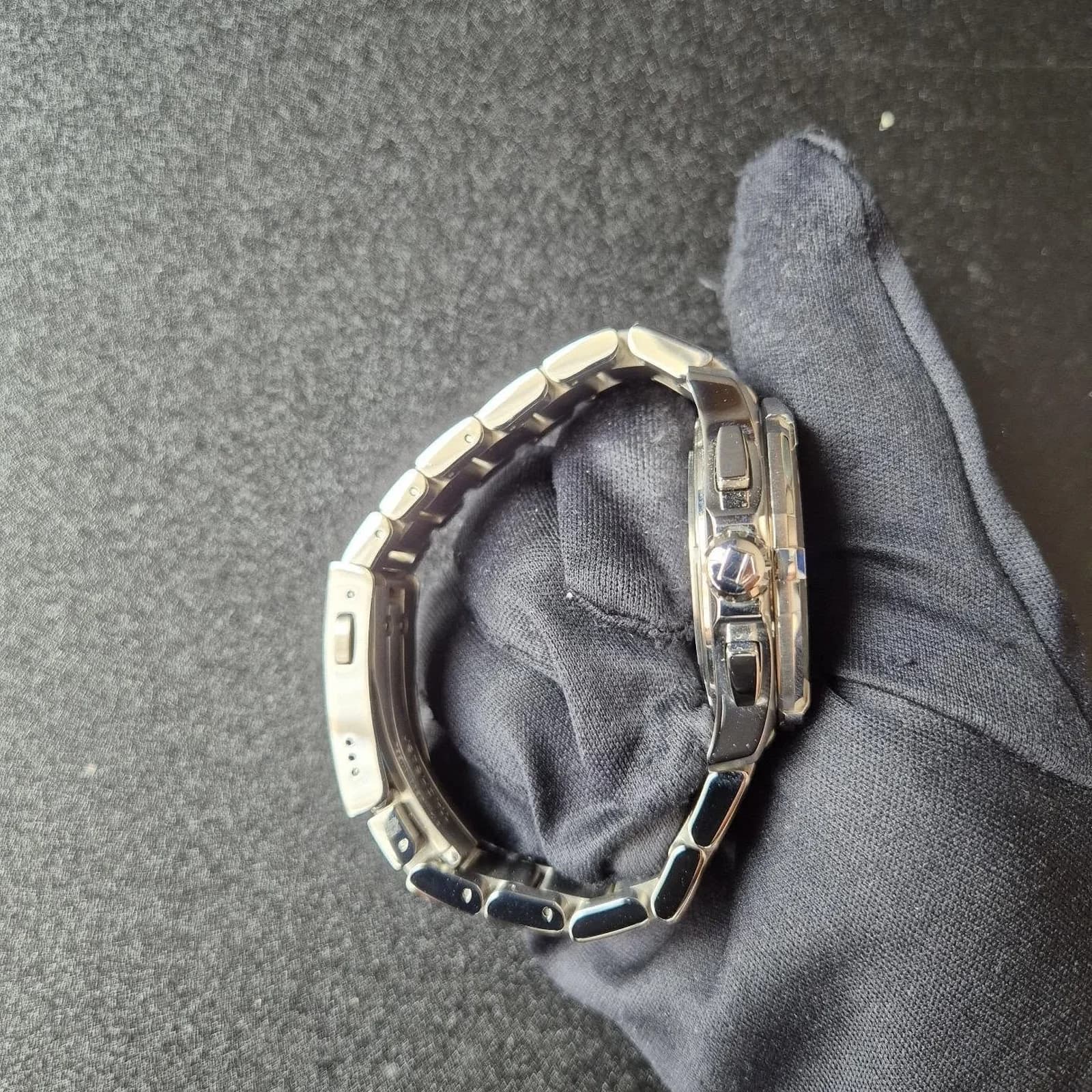 Thumb Aquaracer 300M Quartz Chronograph 43 Stainless Steel / Black / Bracelet