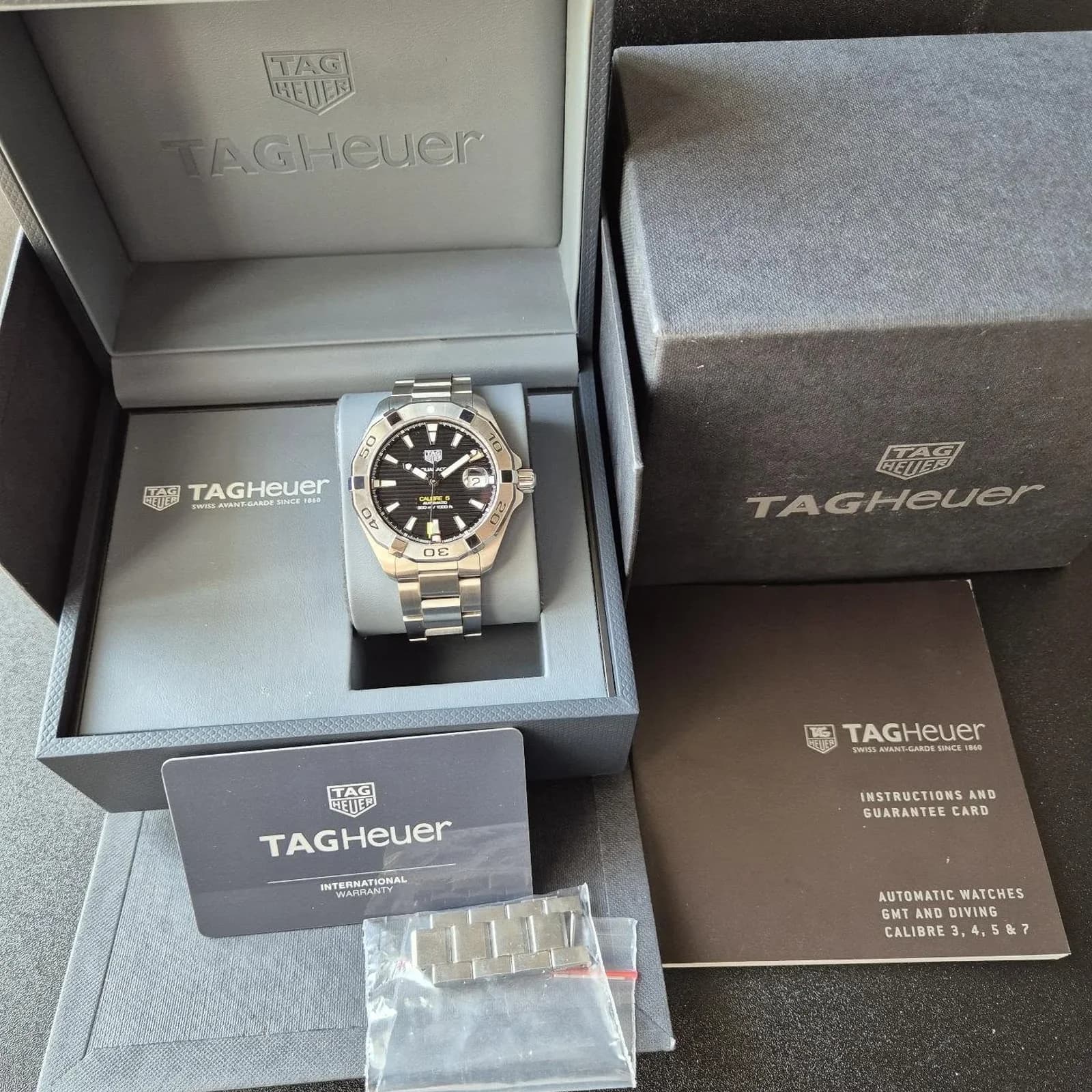 Thumb Aquaracer 300M Calibre 5 Automatic 41 Stainless Steel / Black / Bracelet