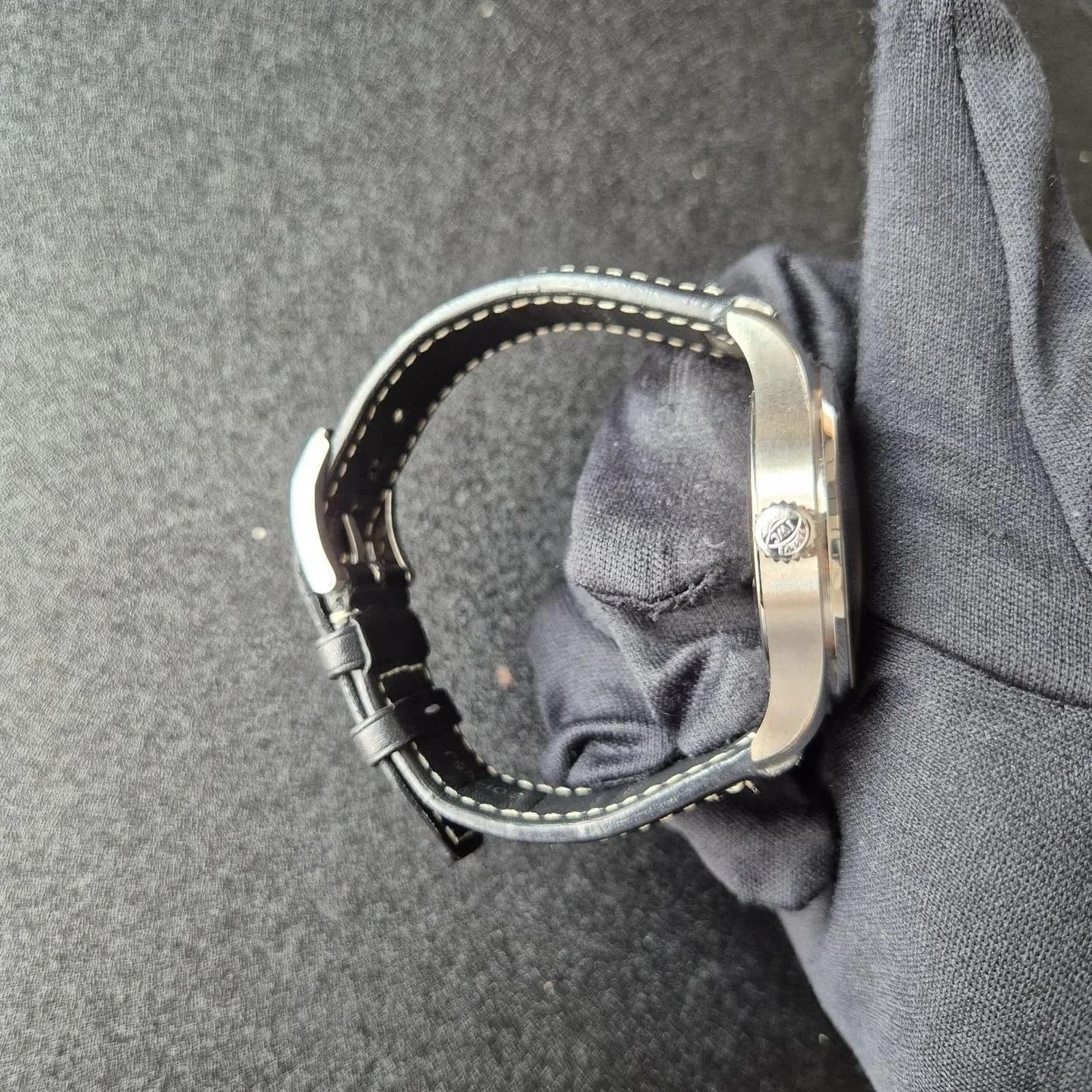Thumb Pilot's Watch Mark XX Stainless Steel / Blue