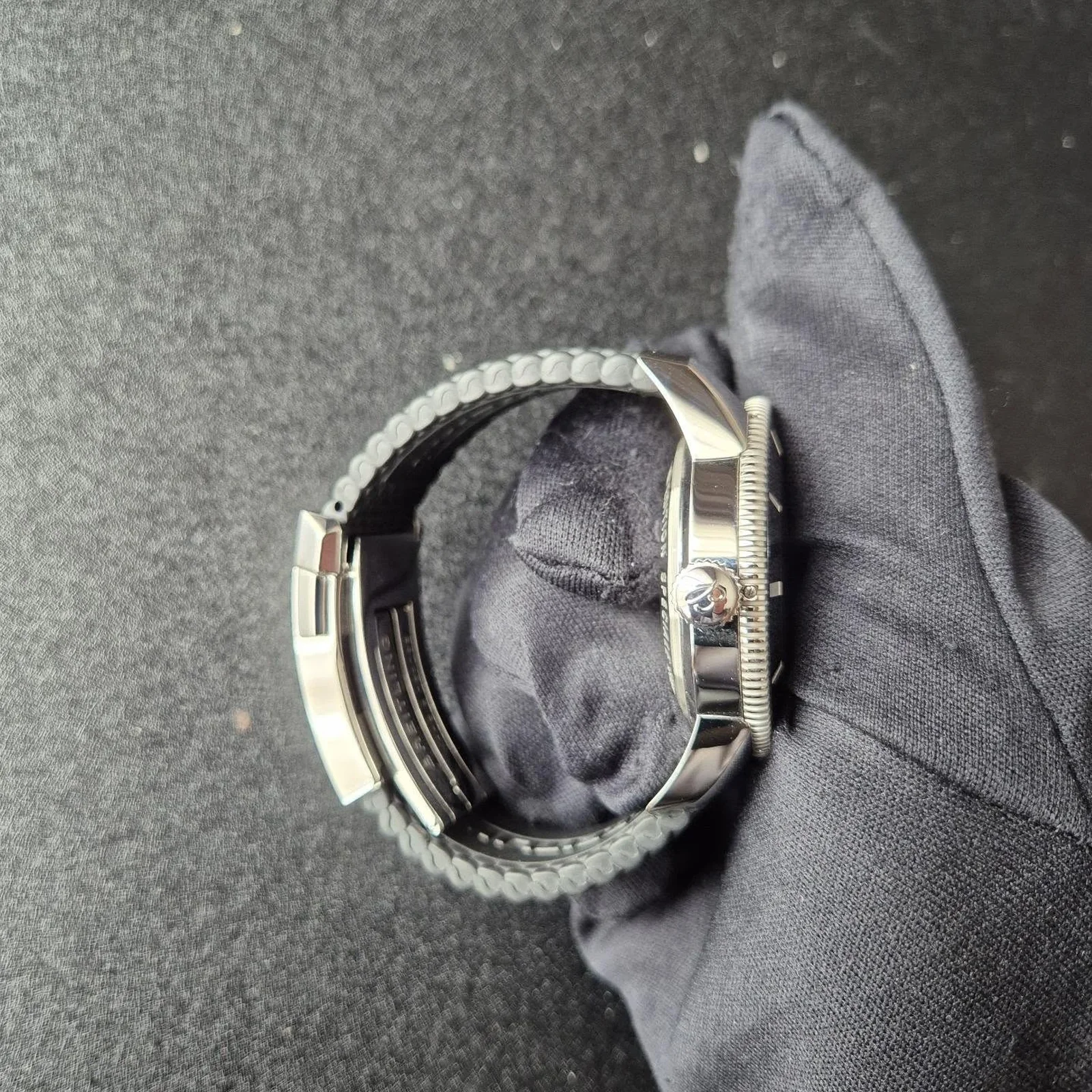 Thumb Superocean Heritage II B20 Automatic 44 Stainless Steel / Black / Rubber / Folding
