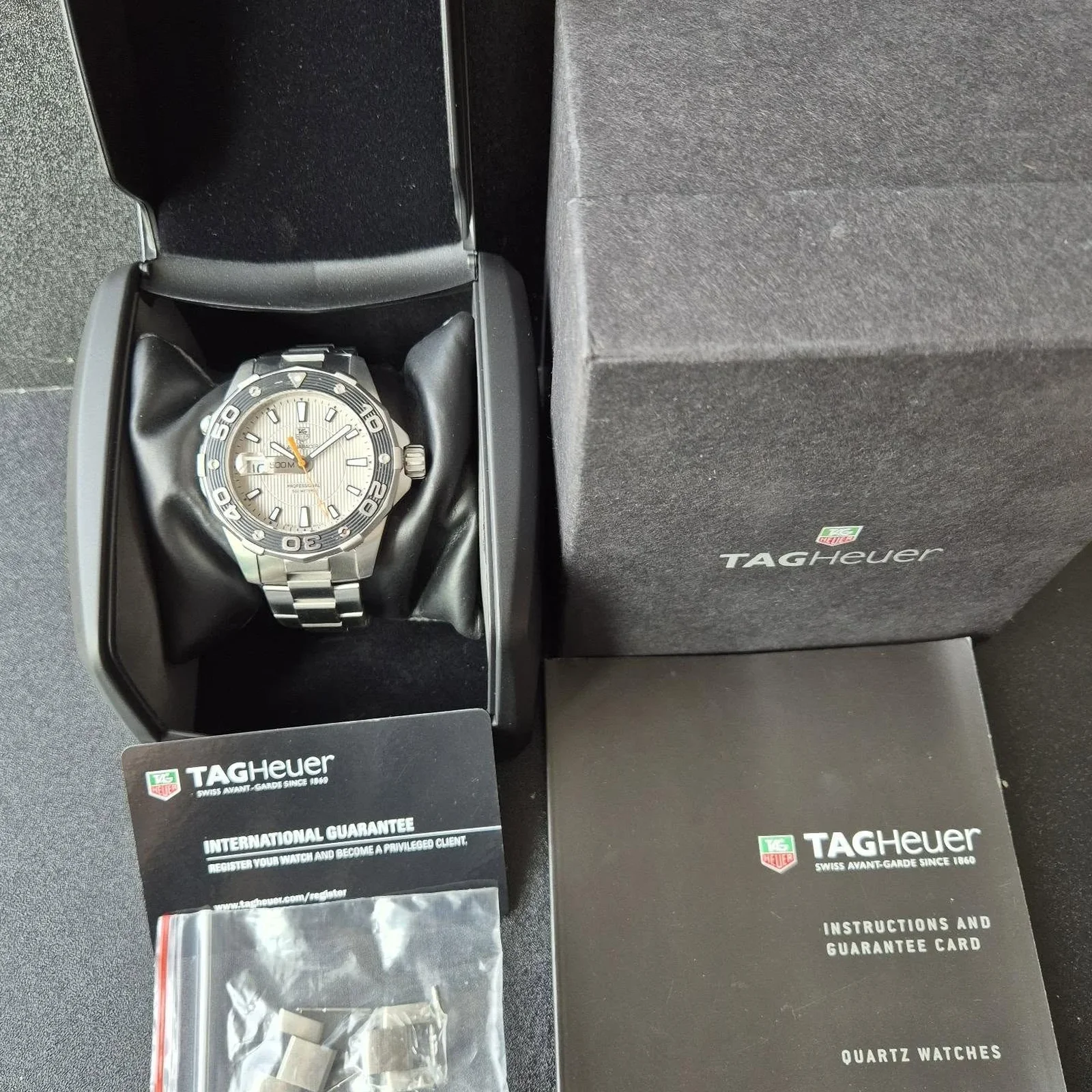 Thumb Aquaracer 500M Quartz 43 Stainless Steel / Grey / Bracelet