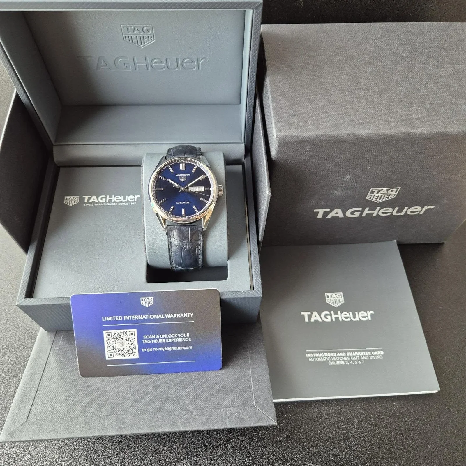Thumb Carrera Automatic Stainless Steel / Blue