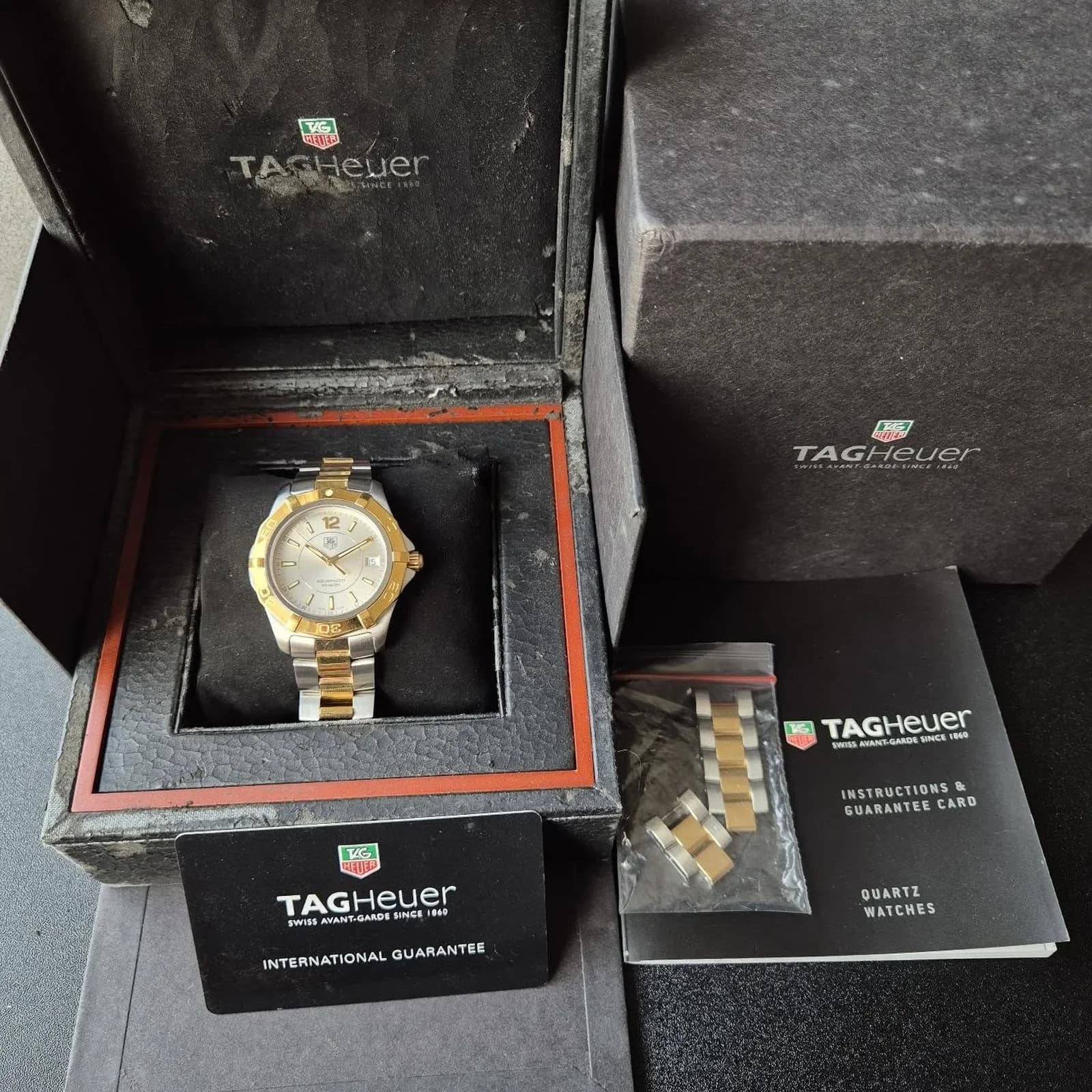 Thumb Aquaracer 300M Quartz 38.4 Stainless Steel / Yellow Gold / Silver / Bracelet