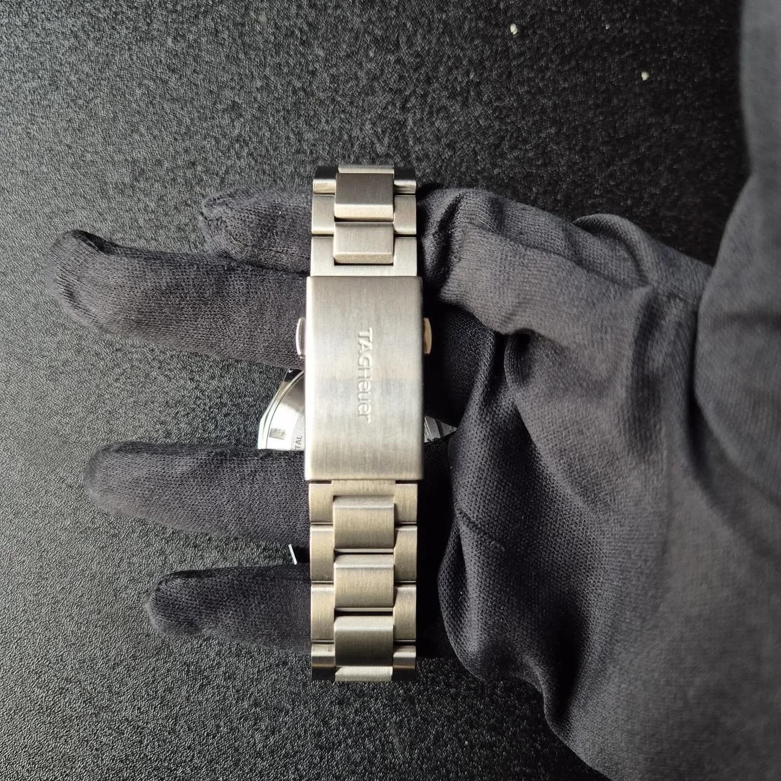 Thumb Aquaracer 300M Quartz Chronograph 43 Stainless Steel / Black / Bracelet