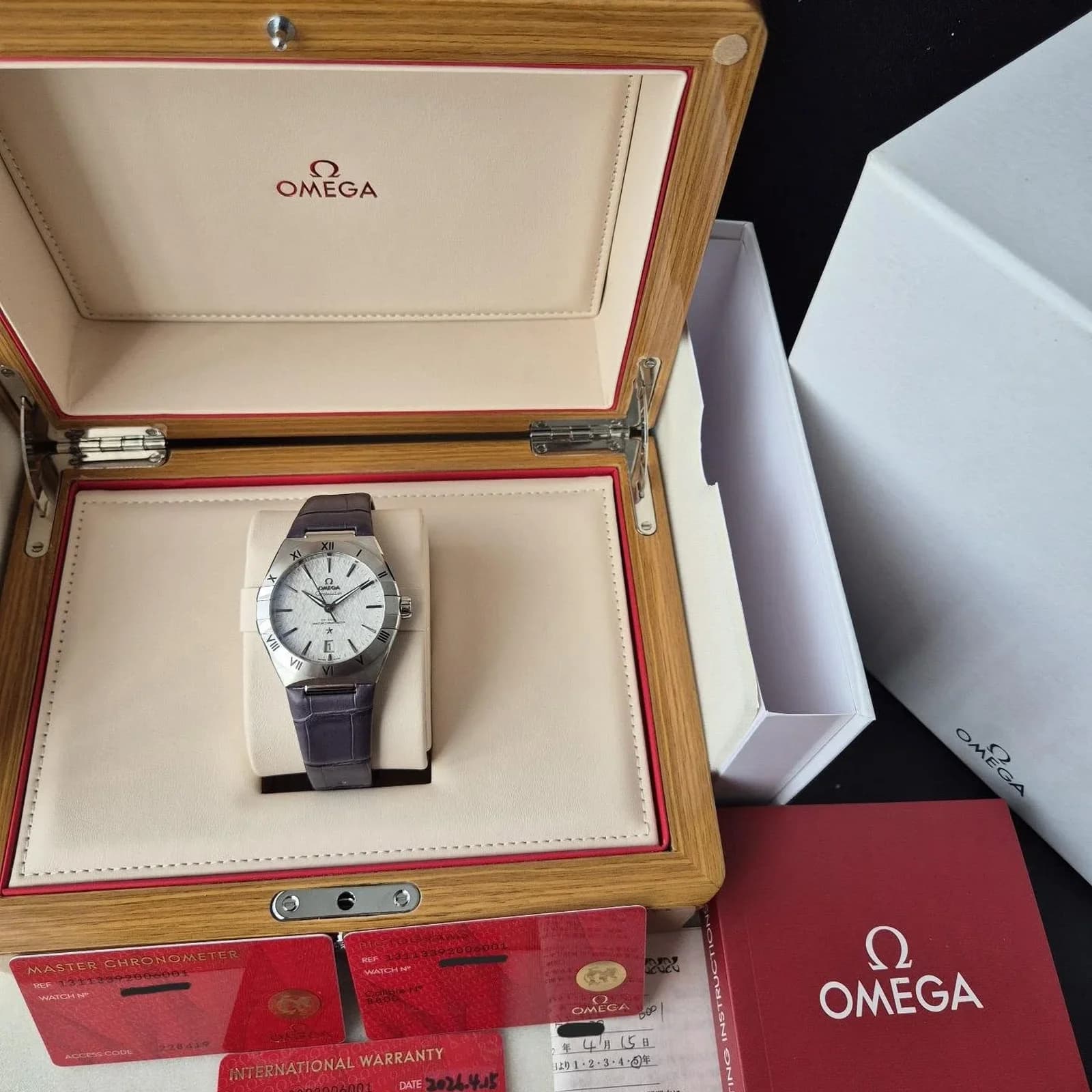 Thumb Constellation Master Chronometer 39 Stainless Steel / Silver / Alligator