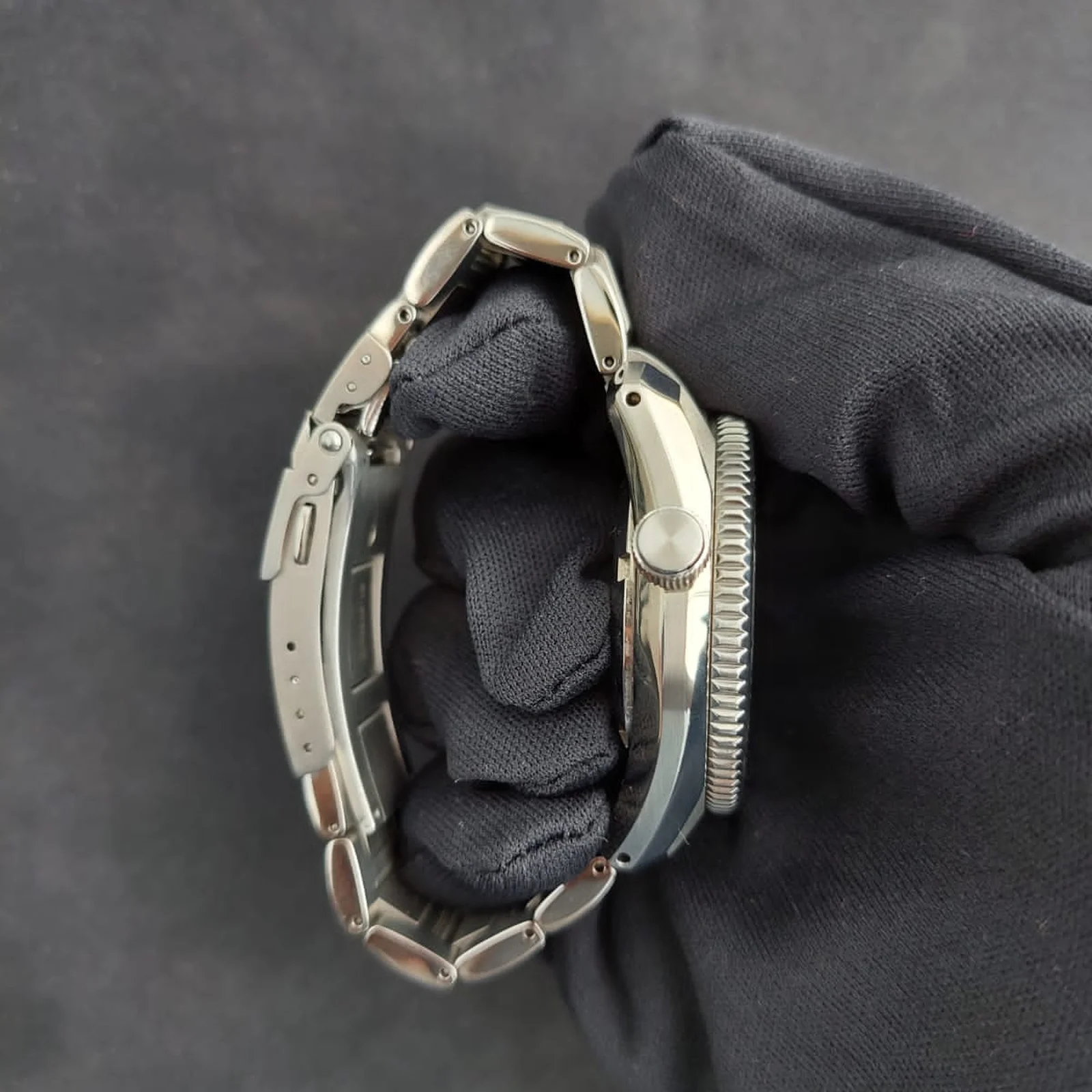 Thumb Prospex Automatic Divers / Black / Stainless Steel