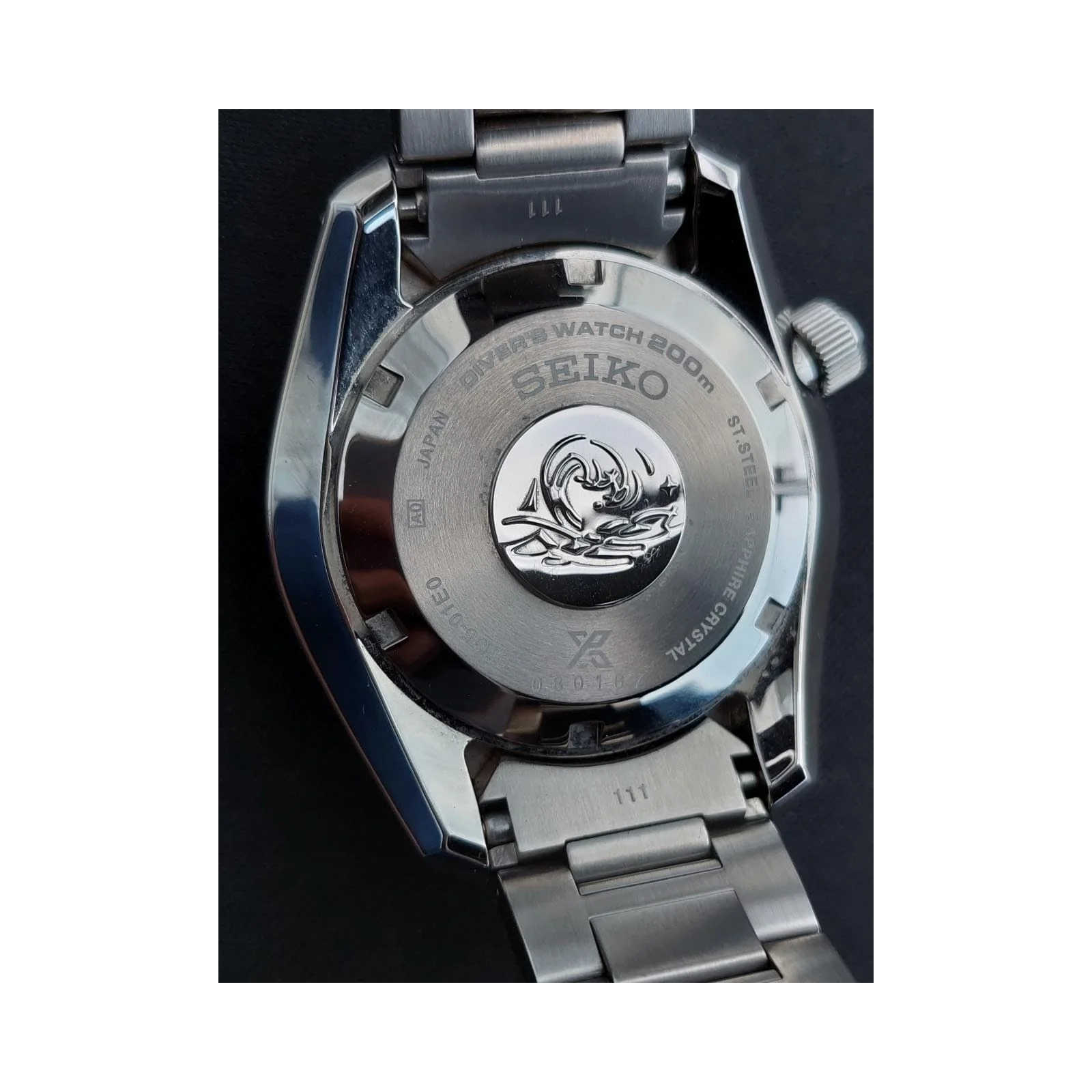 Thumb Prospex Automatic Divers / Black / Stainless Steel