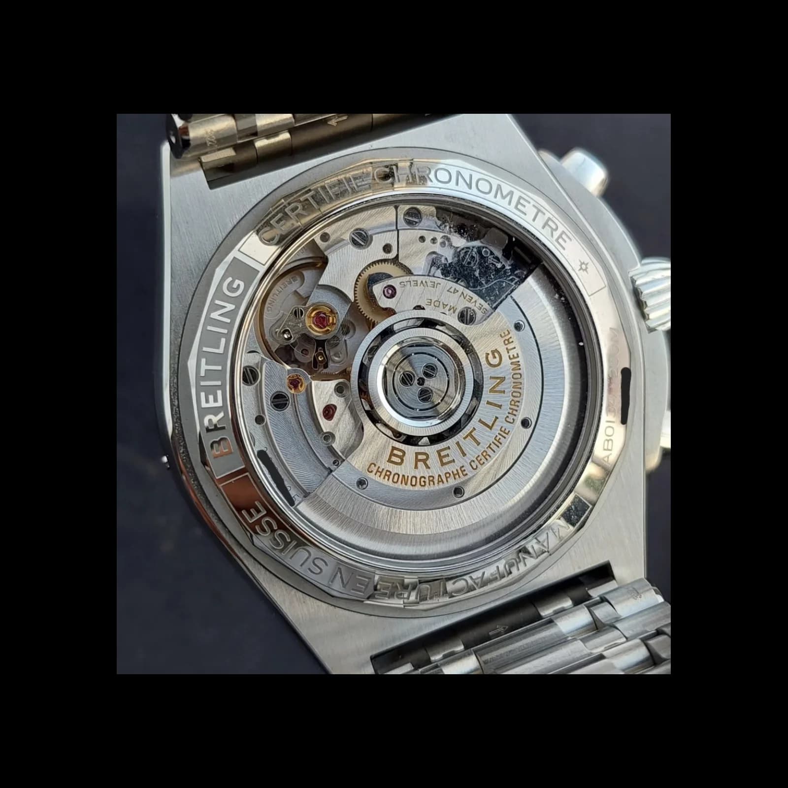 Thumb Chronomat B01 42 Stainless Steel / Copper / Rouleaux