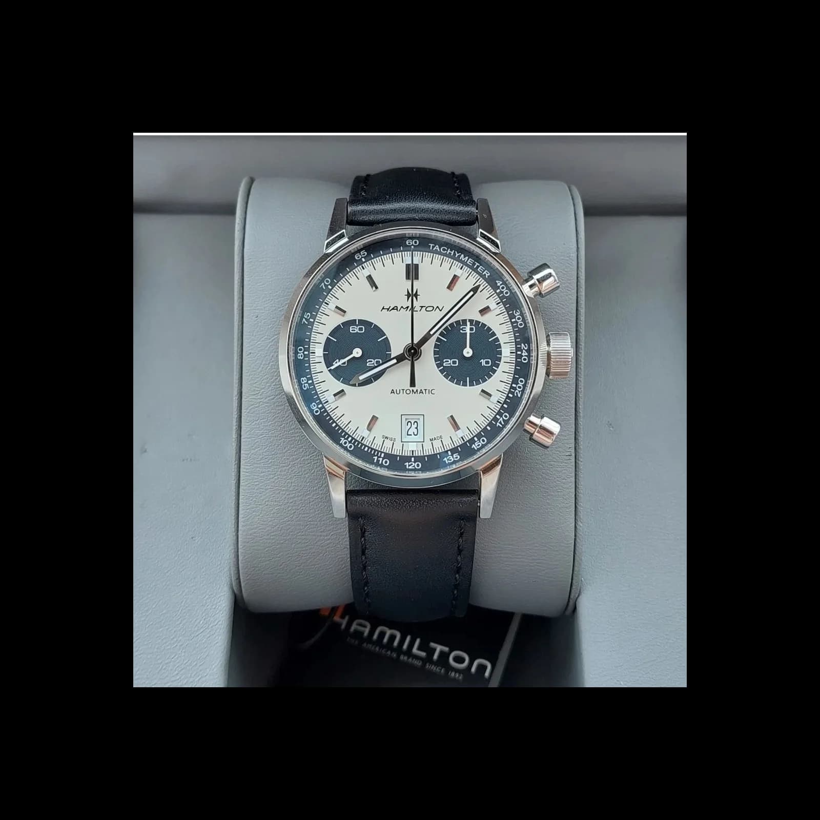Thumb Intra-Matic 68 Auto Chrono Stainless Steel / Silver / Strap