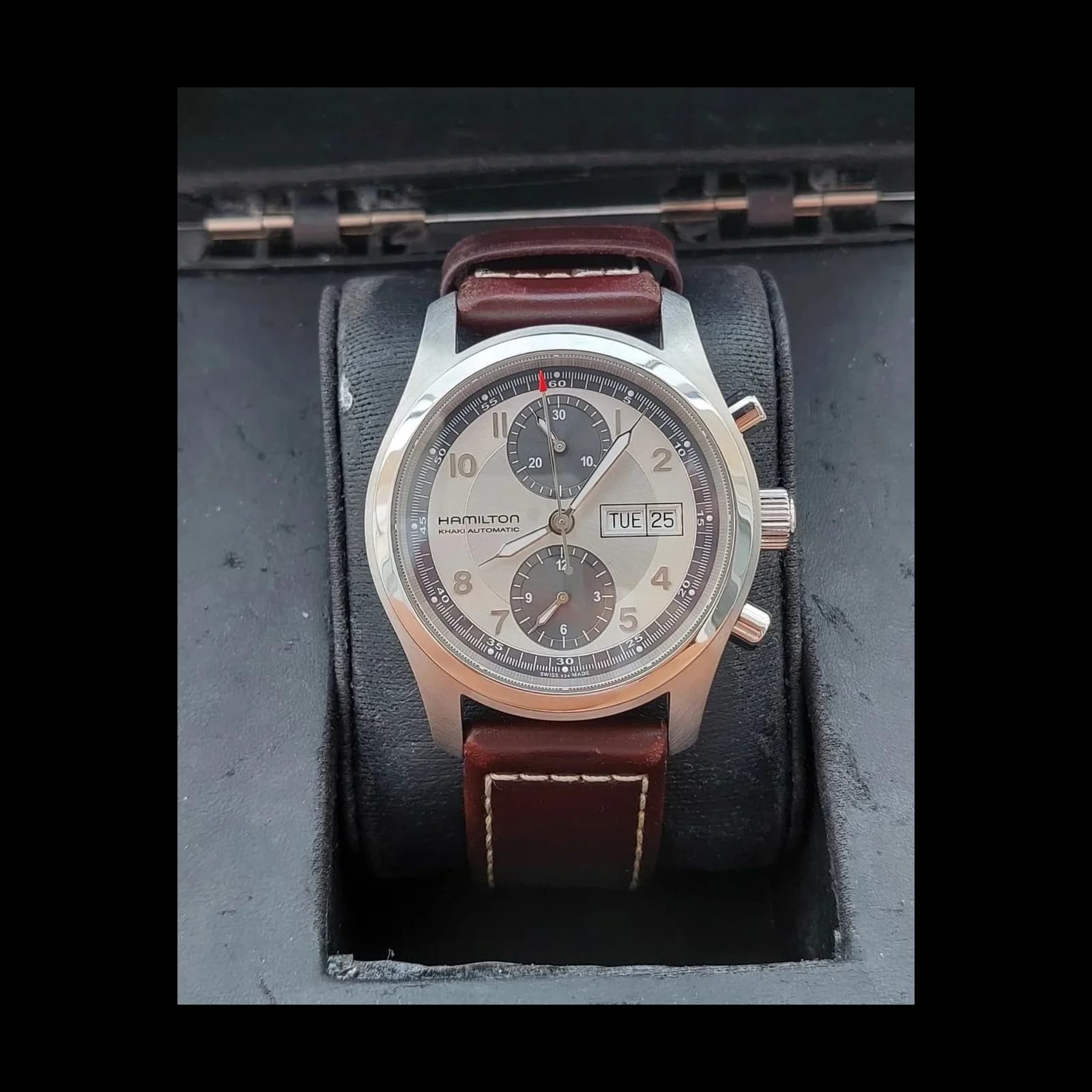 Thumb Khaki Field Automatic Chronograph 42