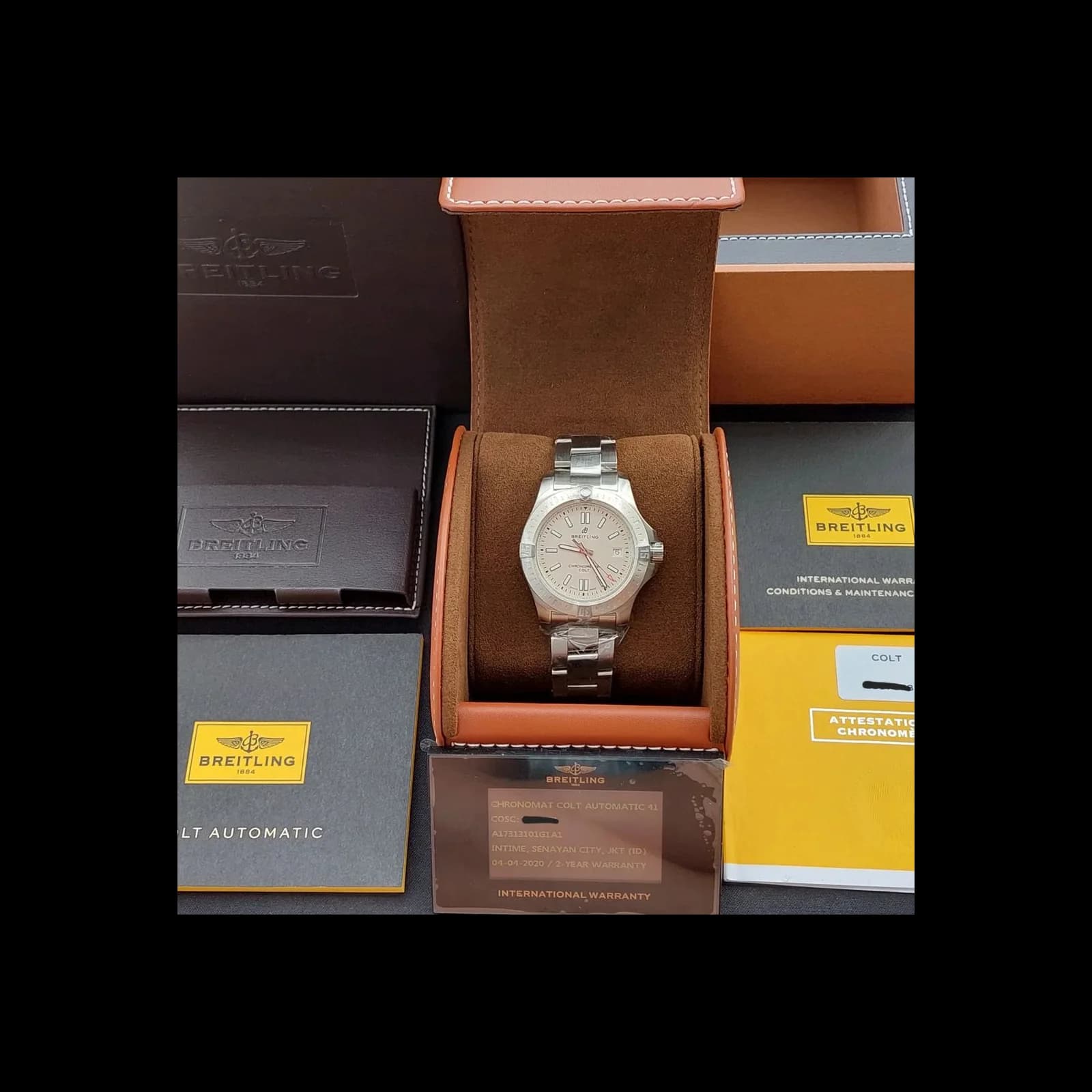 Thumb Chronomat Colt 41 Automatic Silver / Bracelet