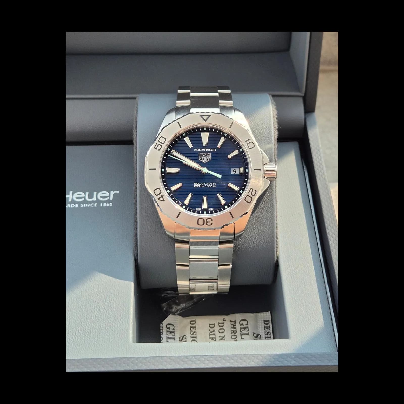 Thumb Aquaracer Professional 200 Solargraph 40 Stainless Steel / Blue