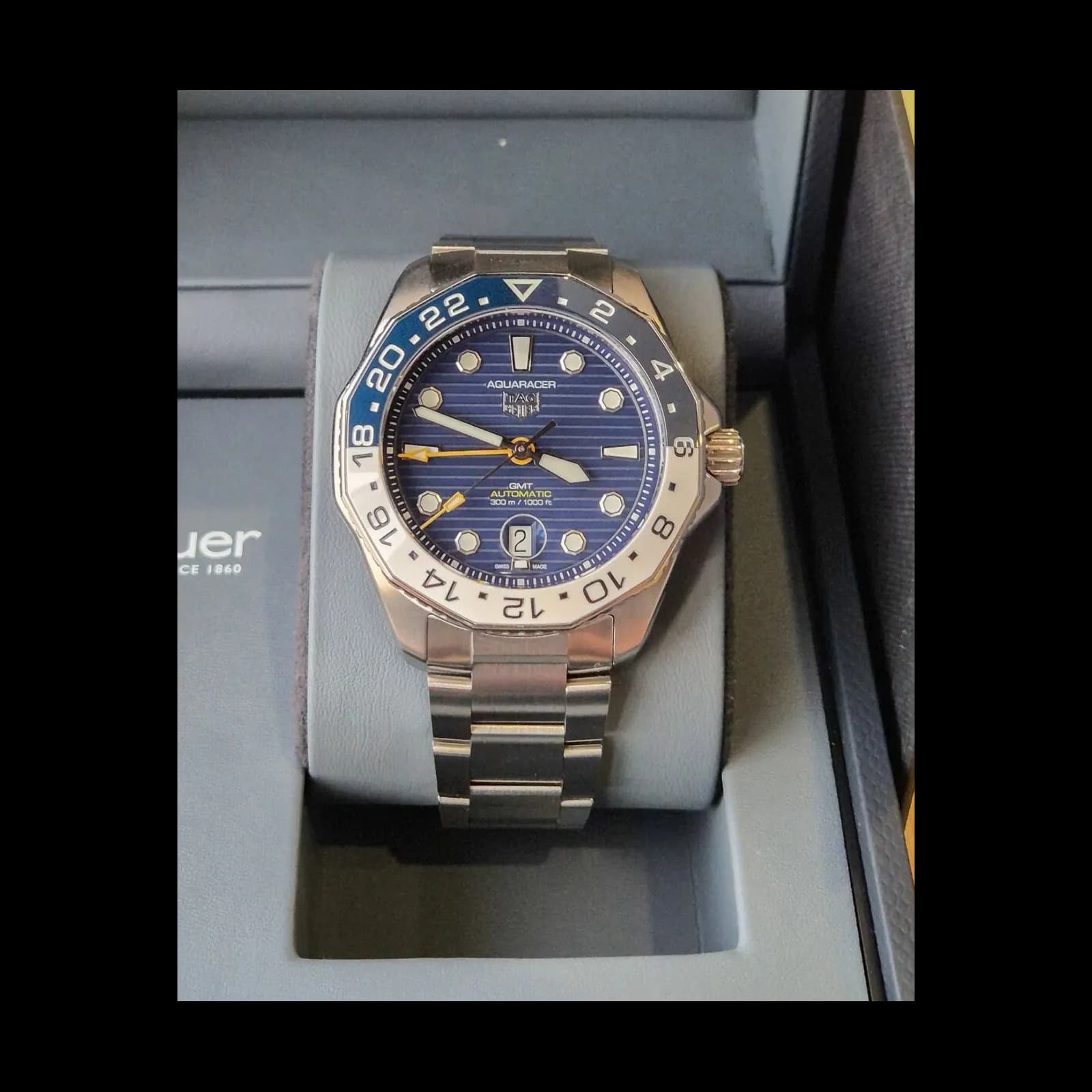 Thumb Aquaracer Professional 300 GMT Stainless Steel / Blue / Bracelet