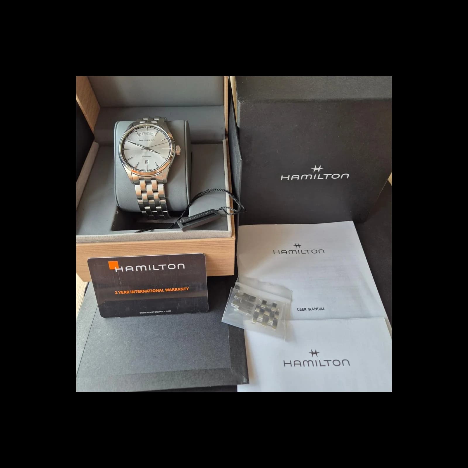 Thumb Jazzmaster 42 Day Date Stainless Steel / Silver / Bracelet