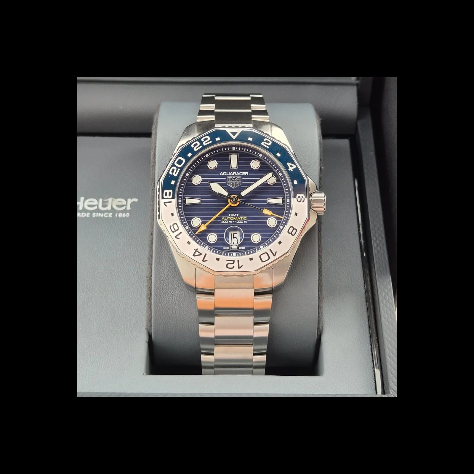 Thumb Aquaracer Professional 300 GMT Stainless Steel / Blue / Bracelet