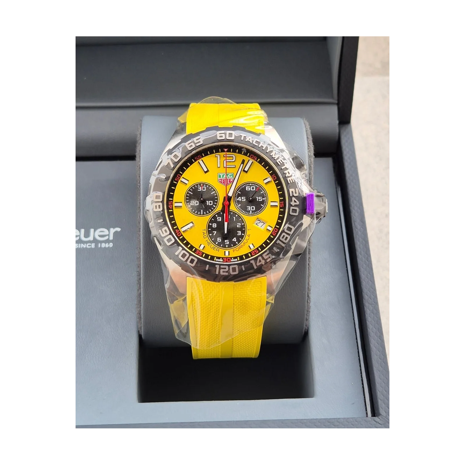 Thumb Formula 1 Quartz Chronograph Stainless Steel / Yellow