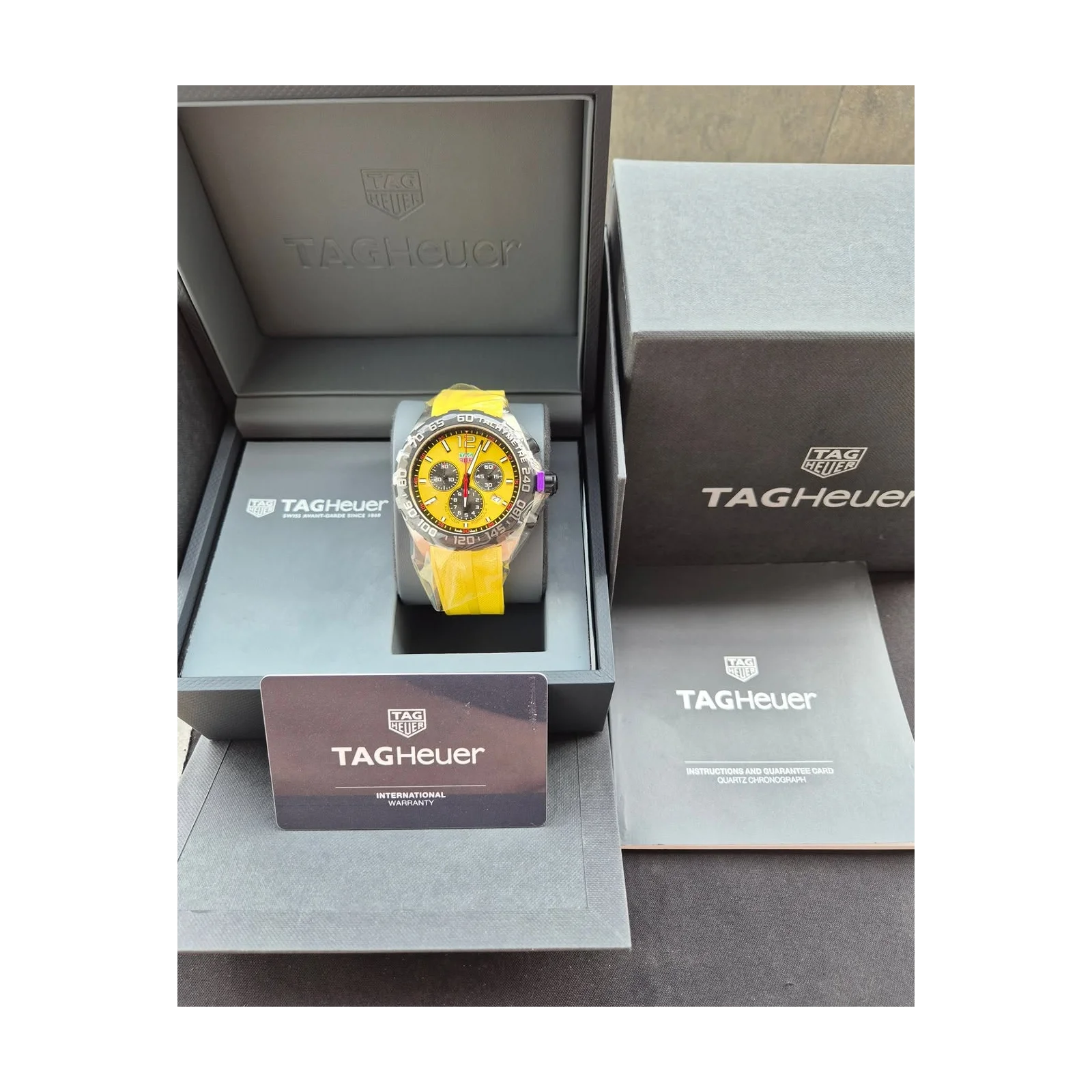Thumb Formula 1 Quartz Chronograph Stainless Steel / Yellow