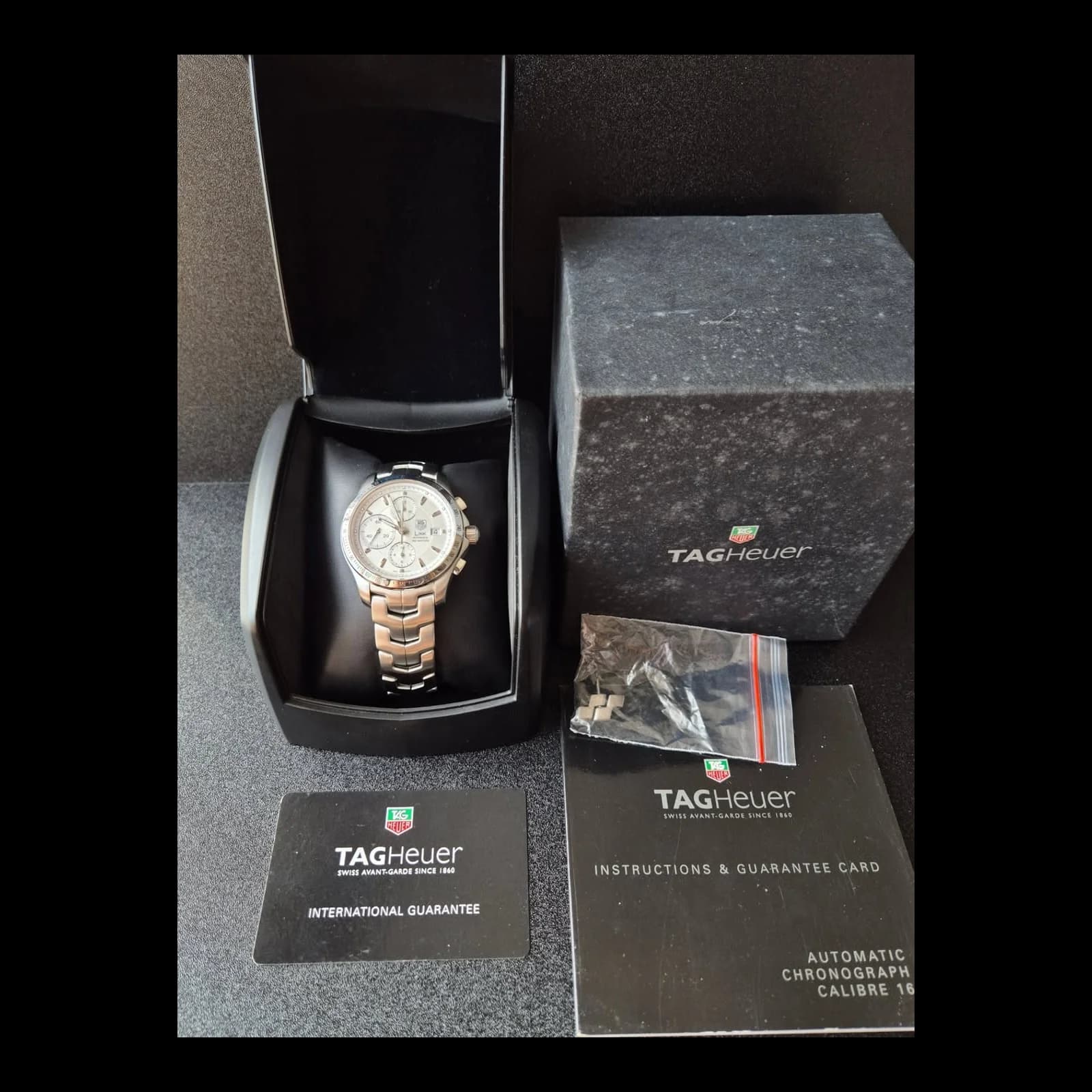 Thumb Link Automatic Chronograph Stainless Steel / Silver