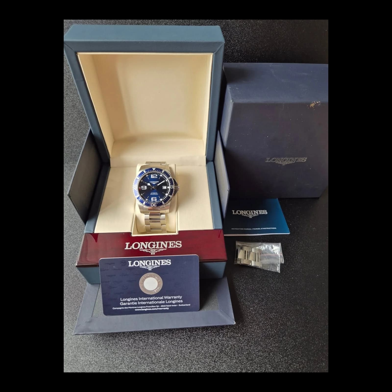 Thumb HydroConquest 41 Automatic Stainless Steel / Blue / Bracelet