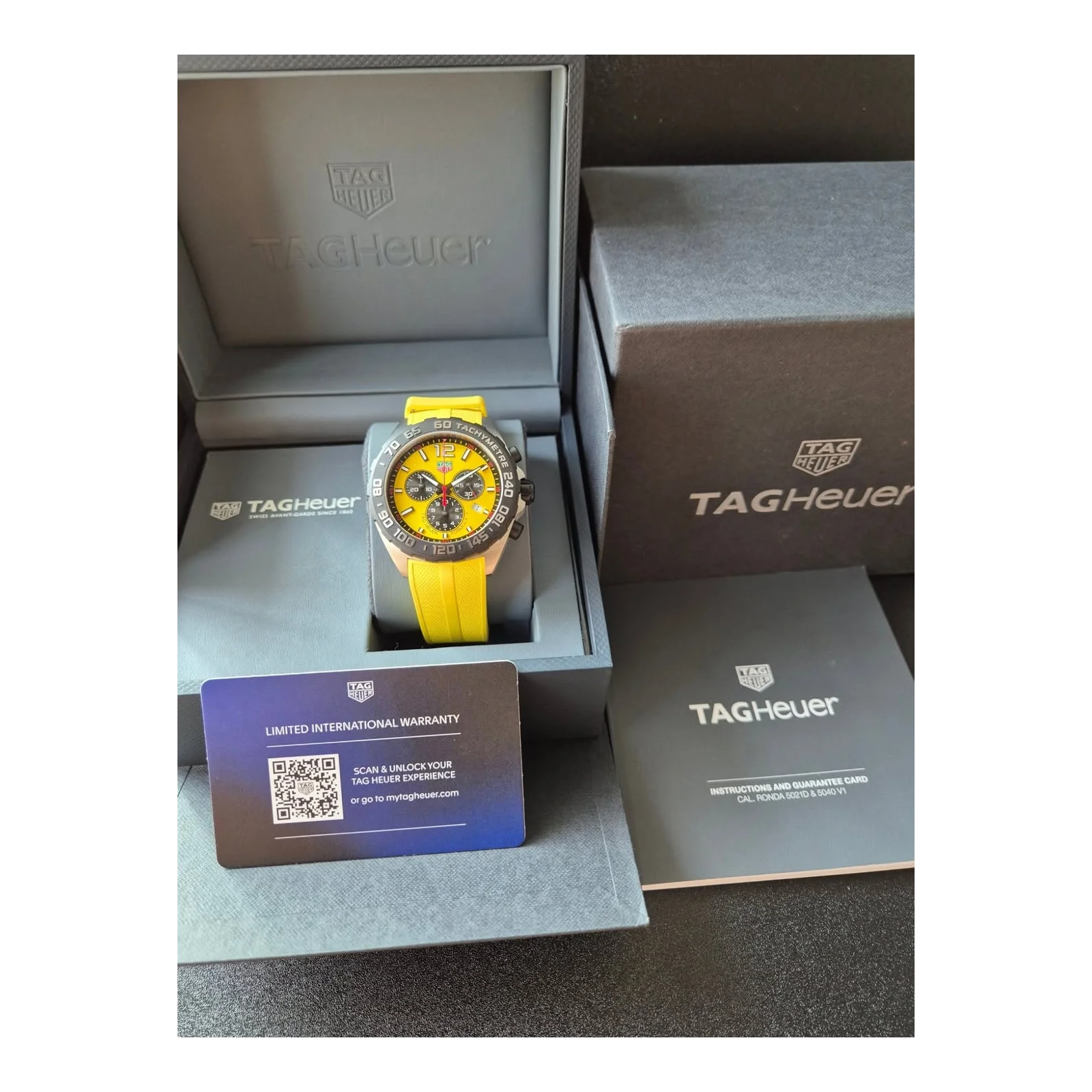 Thumb Formula 1 Quartz Chronograph Stainless Steel / Yellow