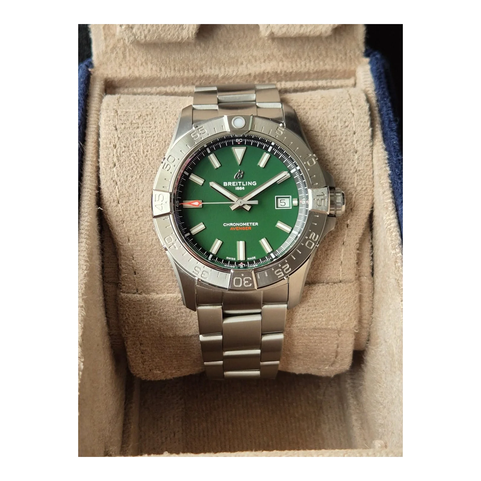 Thumb Avenger Automatic 42 / Green / Stainless Steel