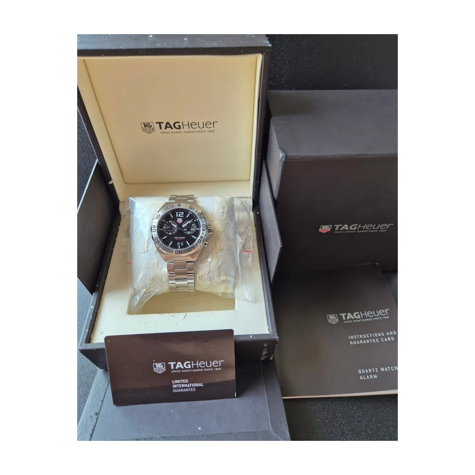 Thumb Formula 1 Alarm 41 Stainless Steel / Black / Bracelet