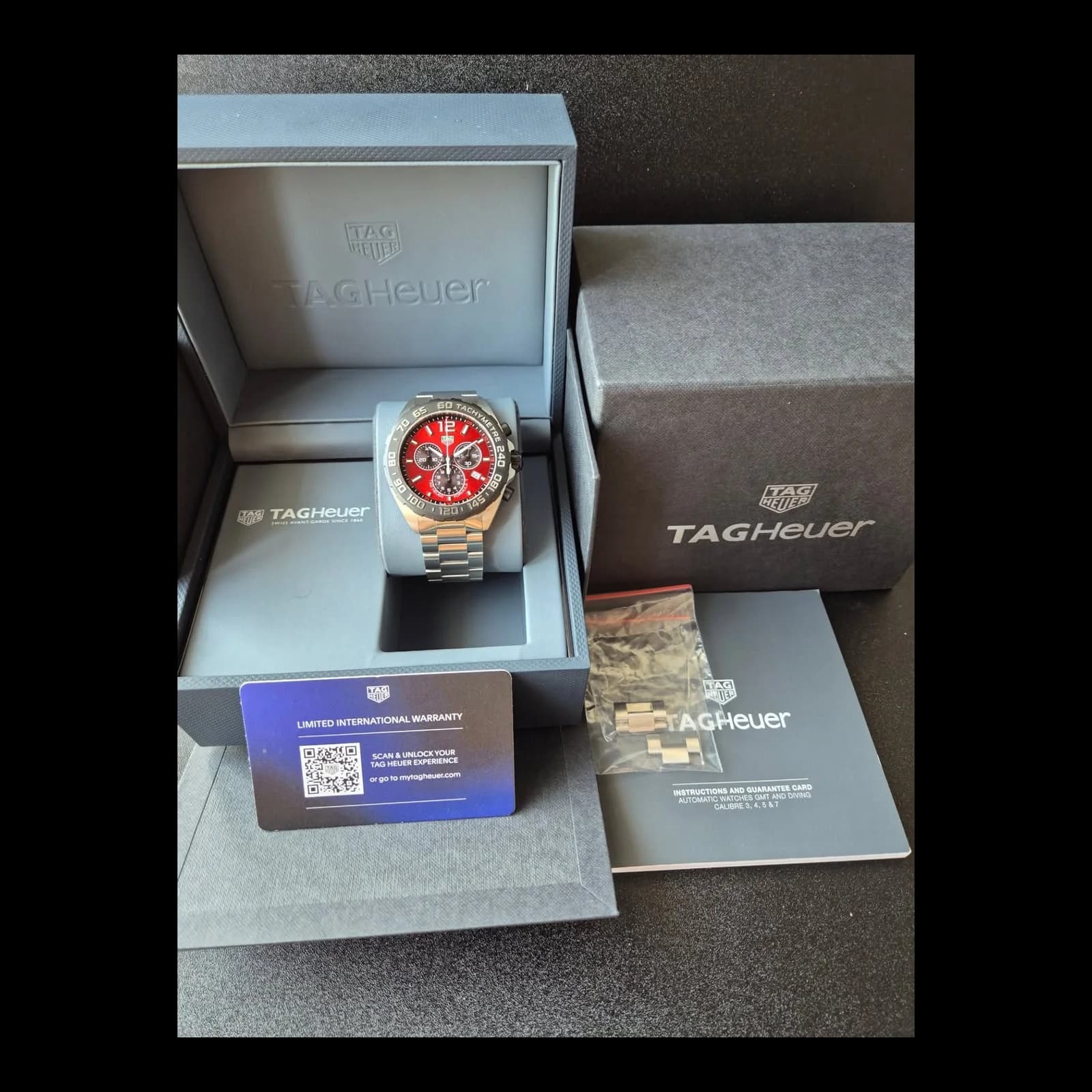 Thumb Formula 1 Quartz Chronograph Stainless Steel / Red