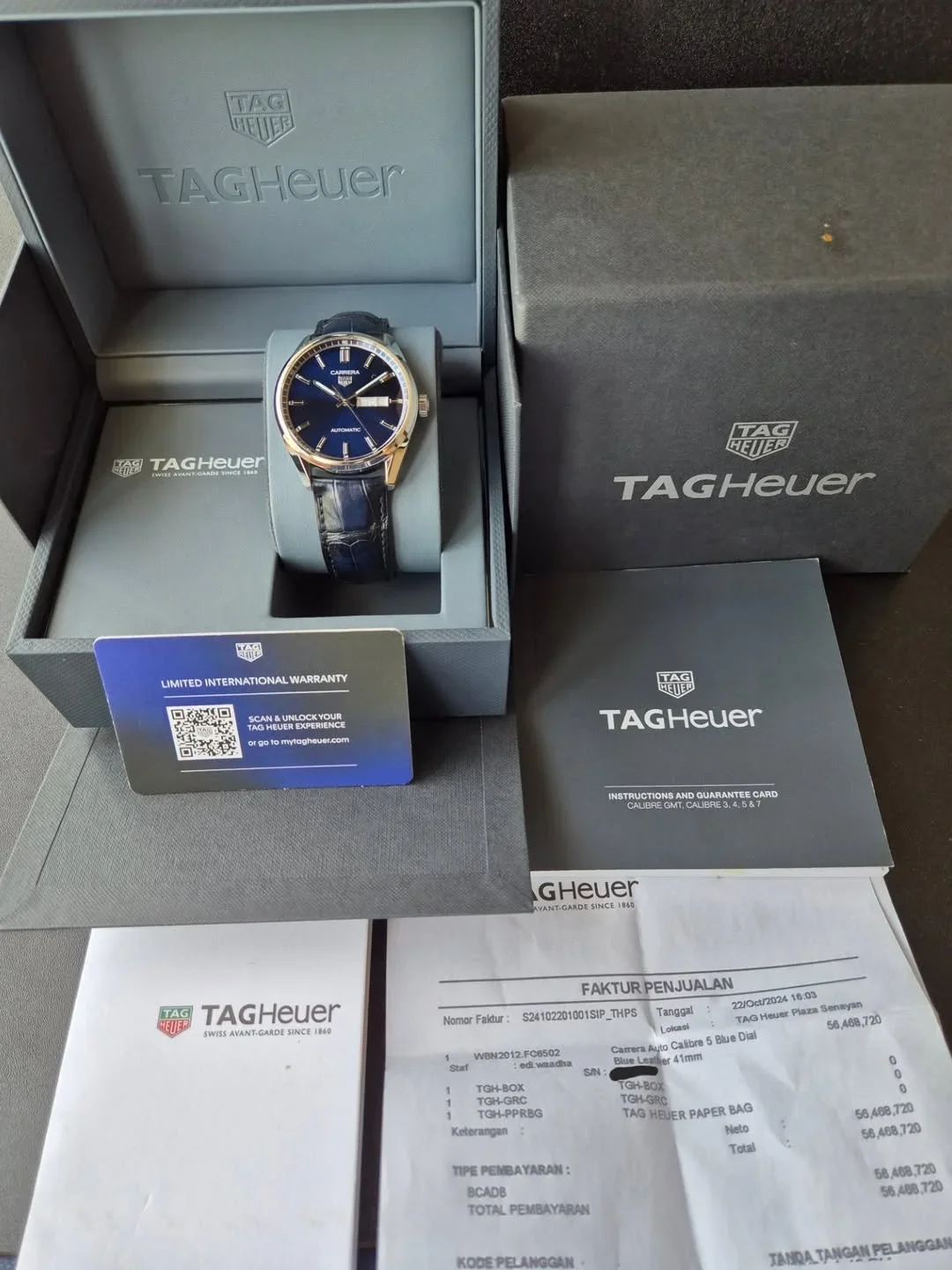 Thumb Carrera Automatic Stainless Steel / Blue