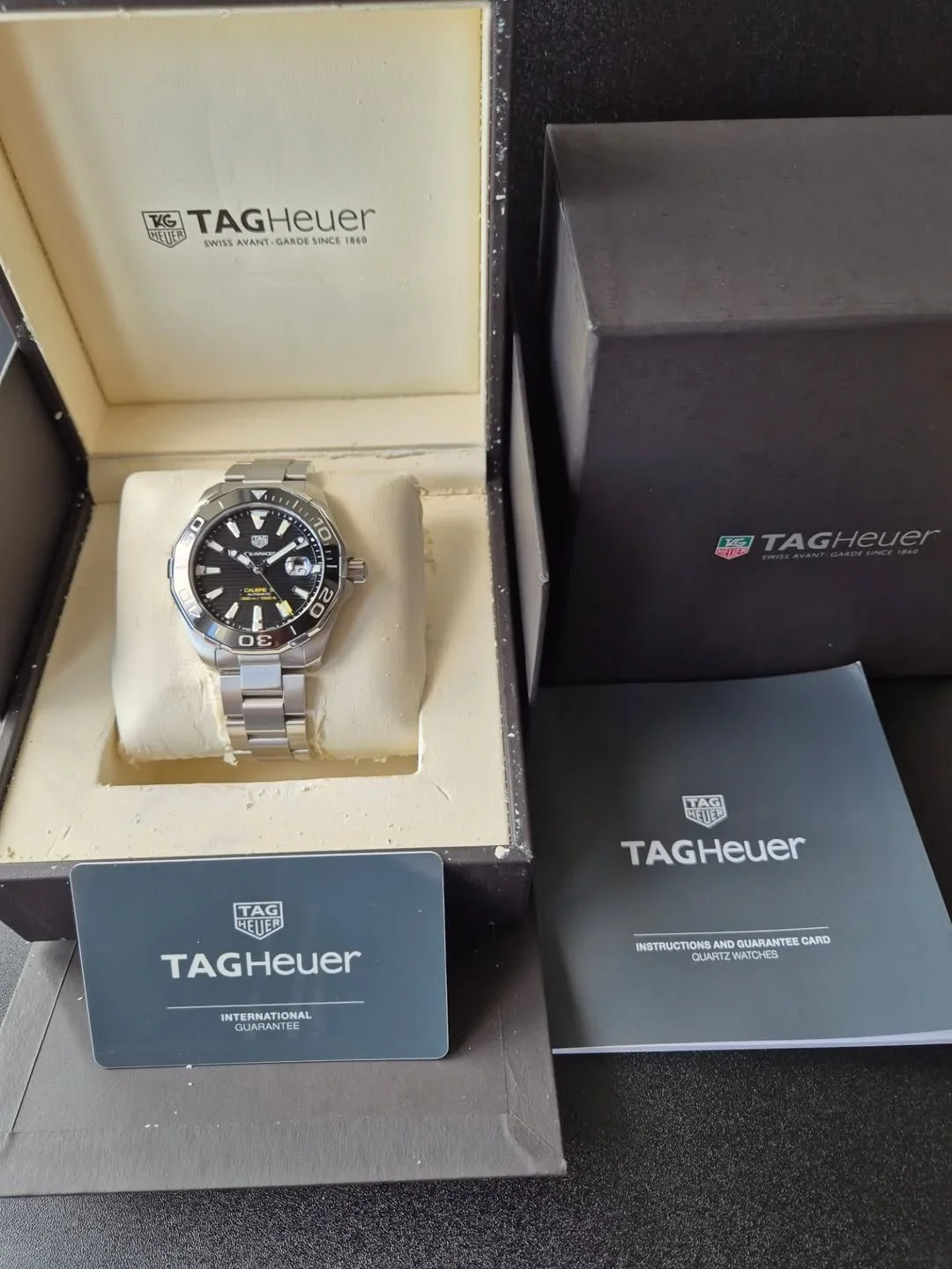 Thumb Aquaracer 300M Calibre 5 41 Stainless Steel / Black / Steel