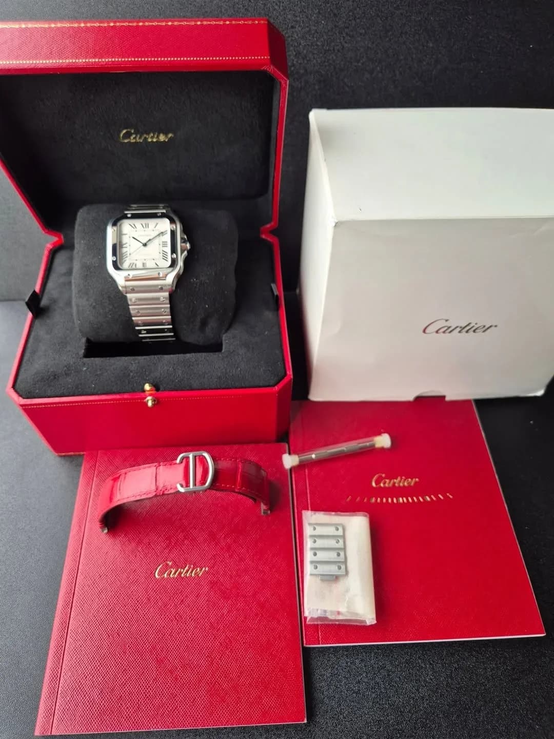 Thumb Santos Large Stainless Steel / White