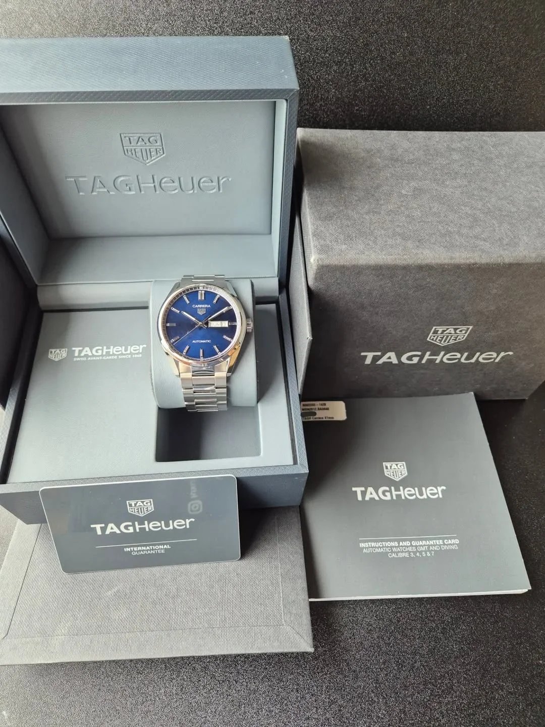 Thumb Carrera Automatic Stainless Steel / Blue / Bracelet