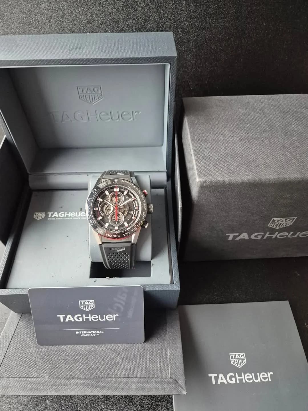 Thumb Carrera Calibre Heuer 01 45 Stainless Steel / Skeleton / Rubber