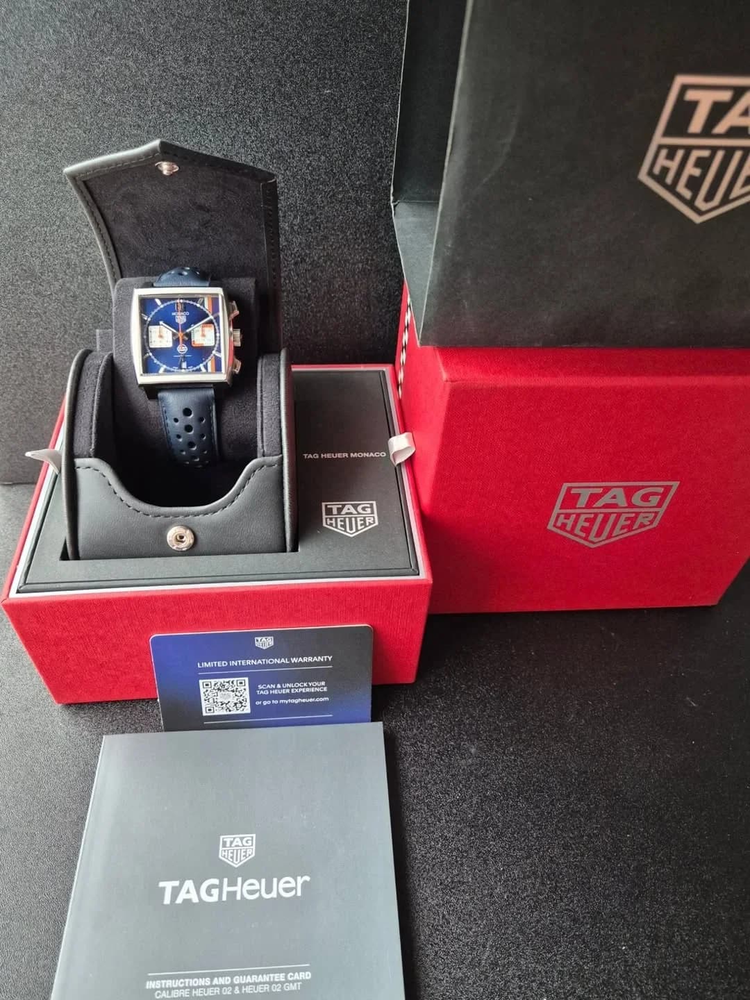 Thumb Monaco Calibre Heuer 02 Stainless Steel / Gulf
