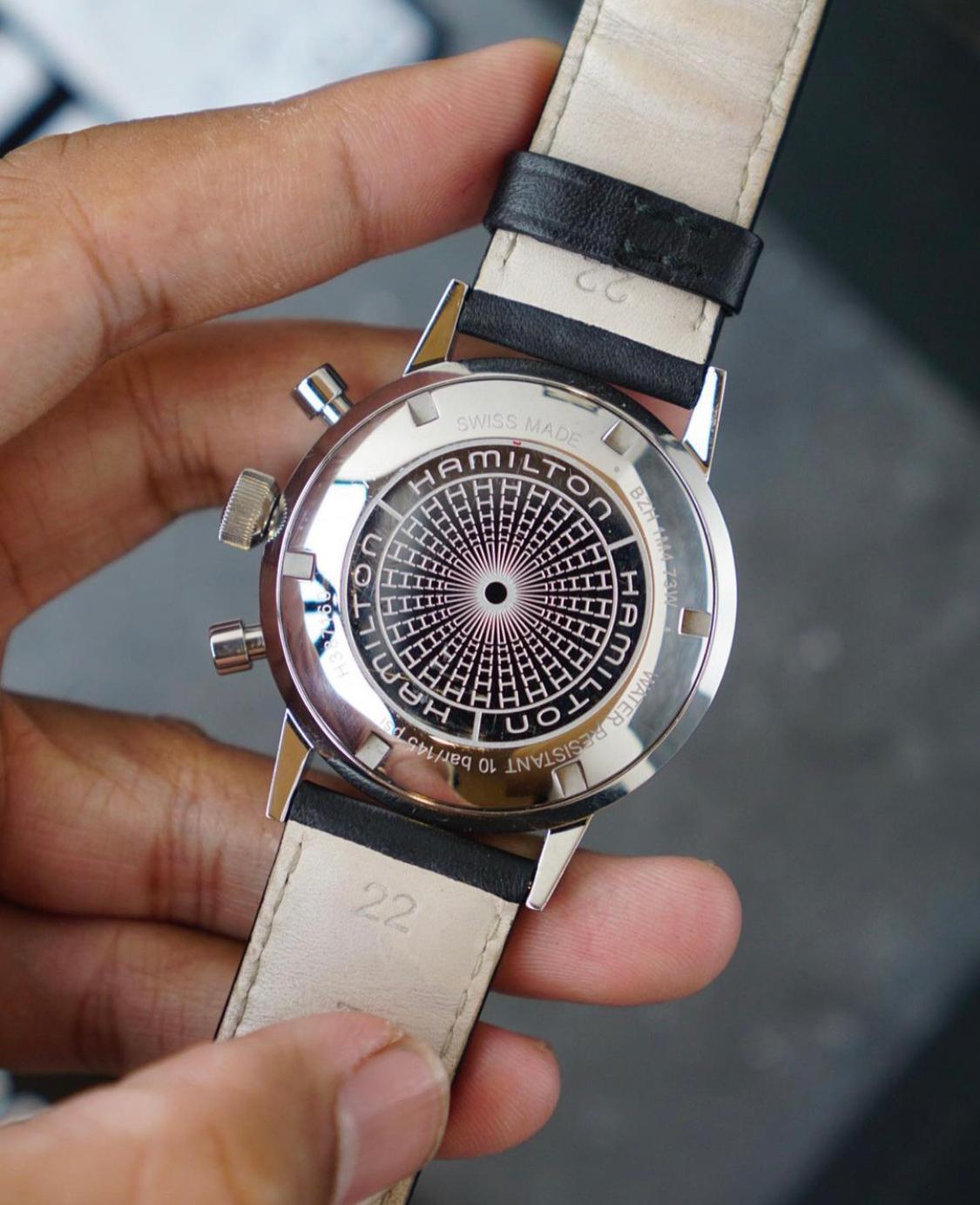 Thumb Intra-Matic 68 Auto Chrono Stainless Steel / Black / Strap