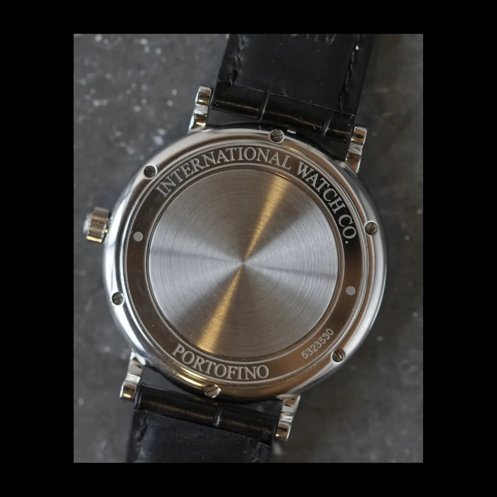 Thumb Portofino Automatic Stainless Steel / Black