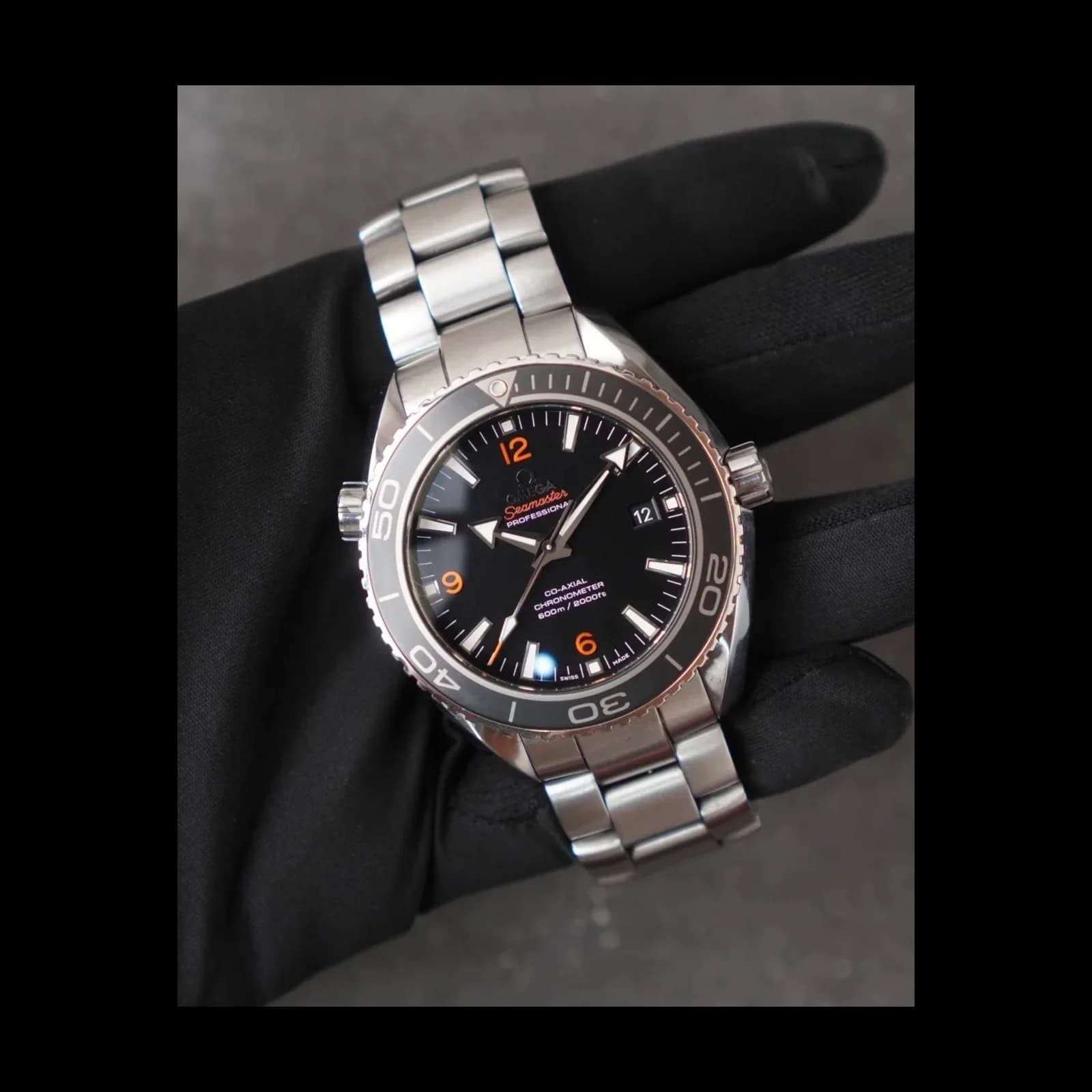 Thumb Seamaster Planet Ocean 600M Co-Axial 45.5 Stainless Steel / Orange Numerals / Bracelet