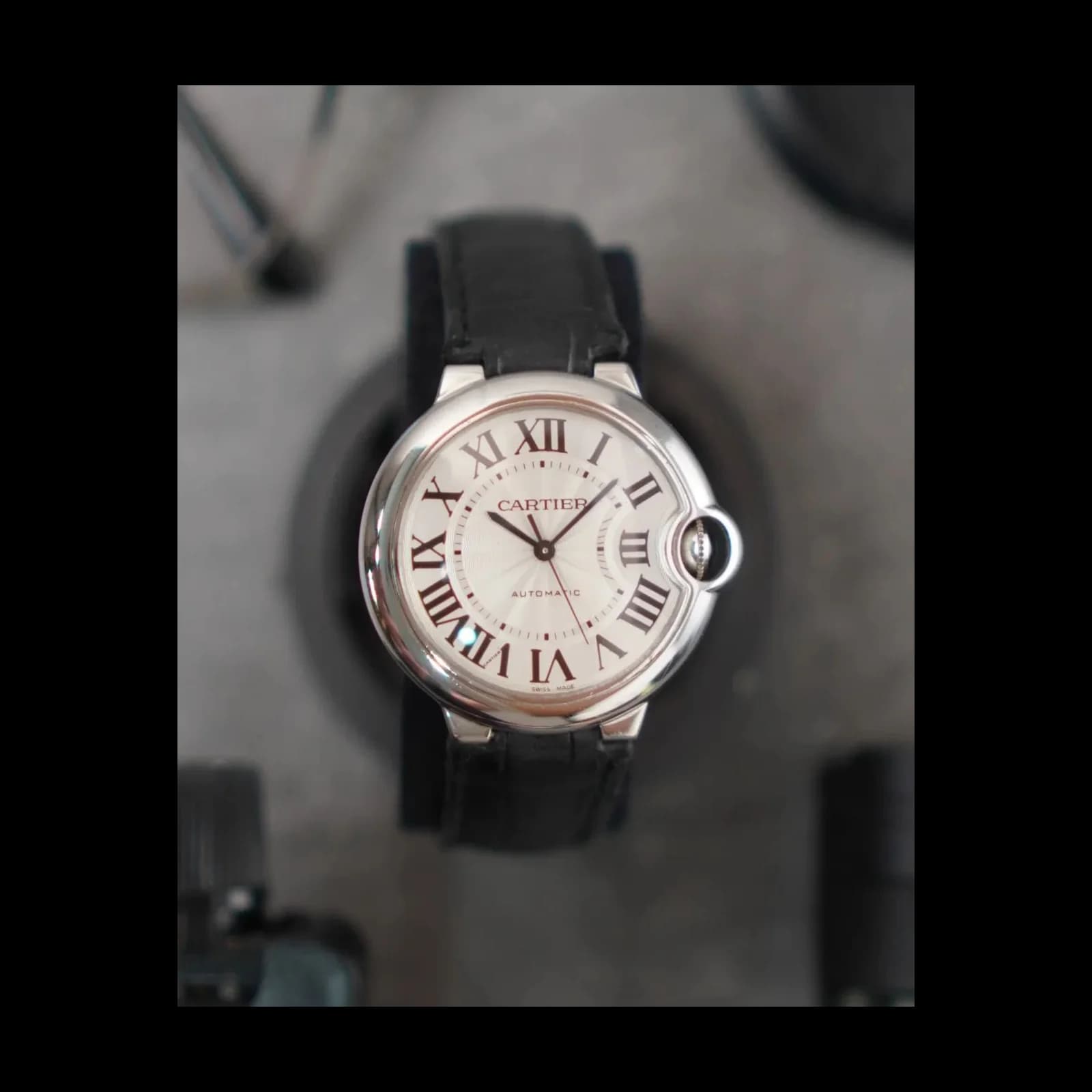Thumb Ballon Blue de Cartier 36 Automatic Stainless Steel / Silver