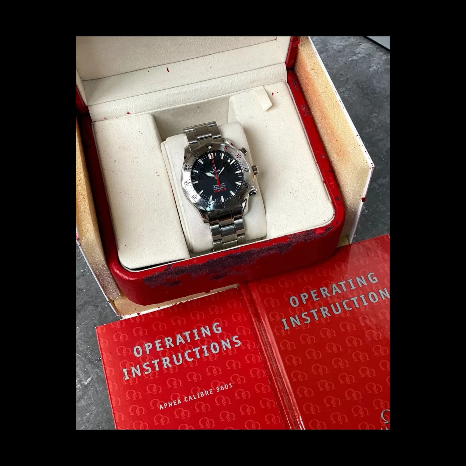 Thumb Seamaster Diver 300M Automatic 41.5 Apnea Stainless Steel / Black / Bracelet