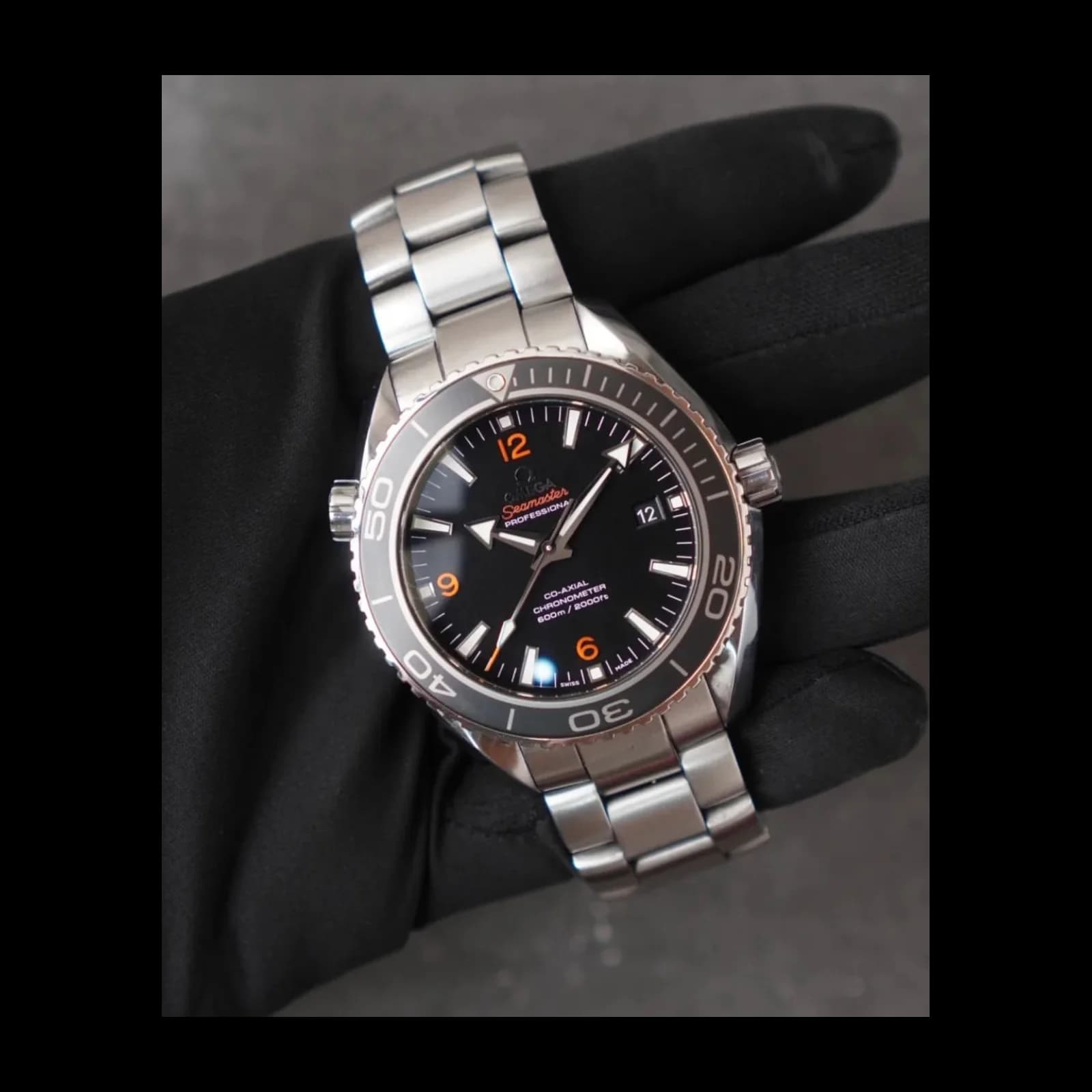 Thumb Seamaster Planet Ocean 600M Co-Axial 45.5 Stainless Steel / Orange Numerals / Bracelet