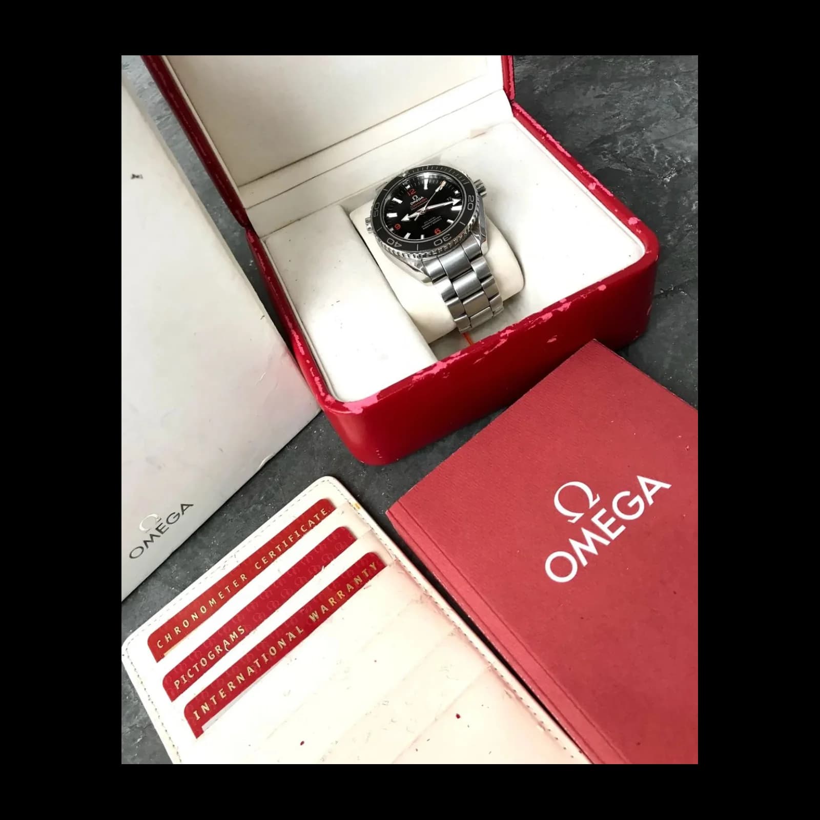Thumb Seamaster Planet Ocean 600M Co-Axial 45.5 Stainless Steel / Orange Numerals / Bracelet