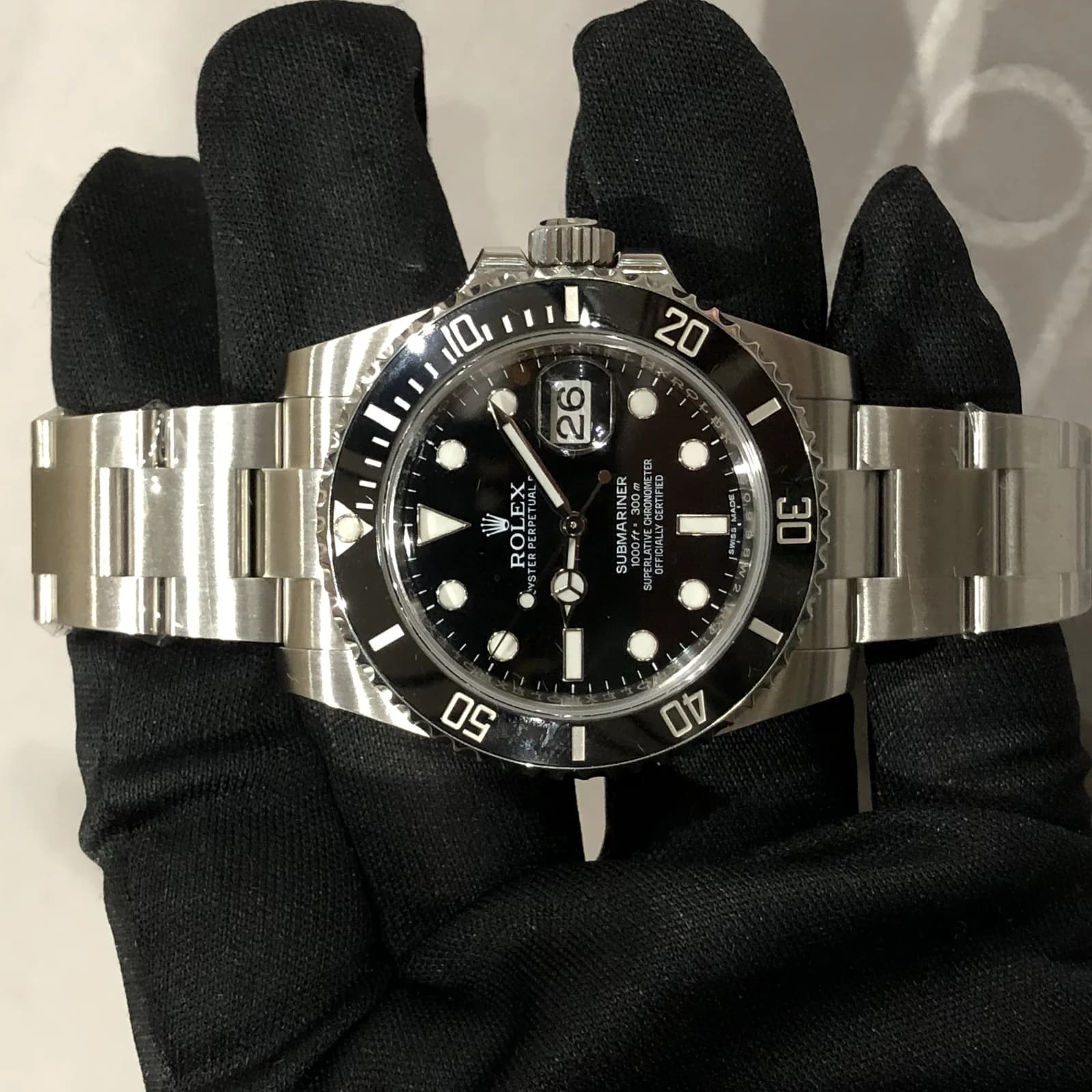 Thumb Submariner Date Stainless Steel / Black / Cerachom