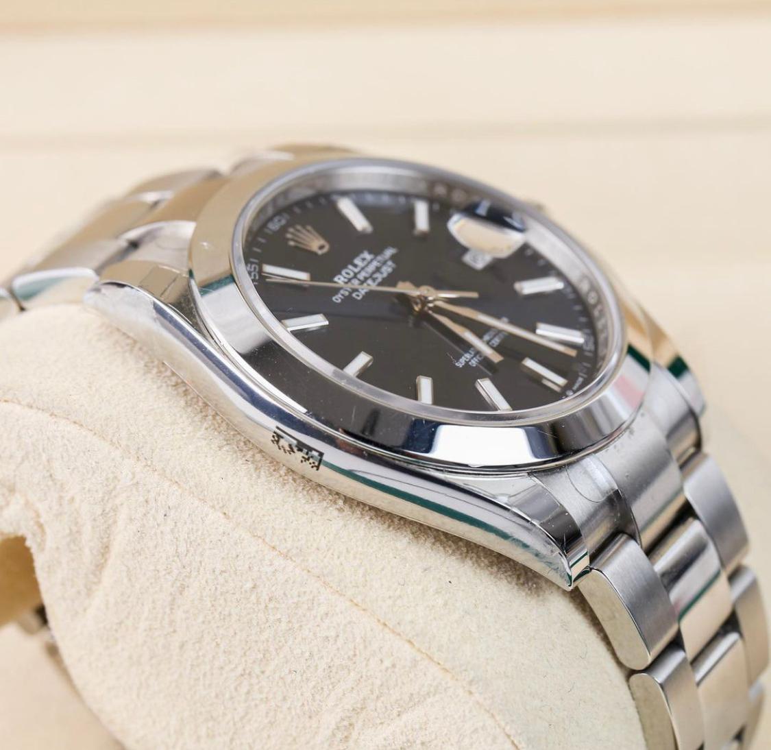 Thumb Datejust 41 Stainless Steel Smooth / Oyster / Blue